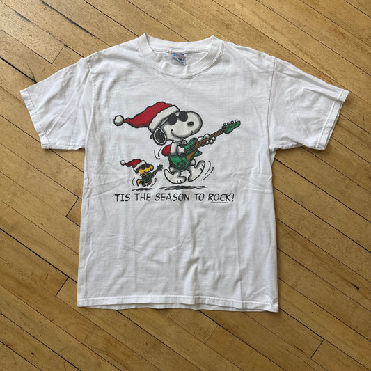 Vintage Snoopy Tis The Season T-shirt Sz M