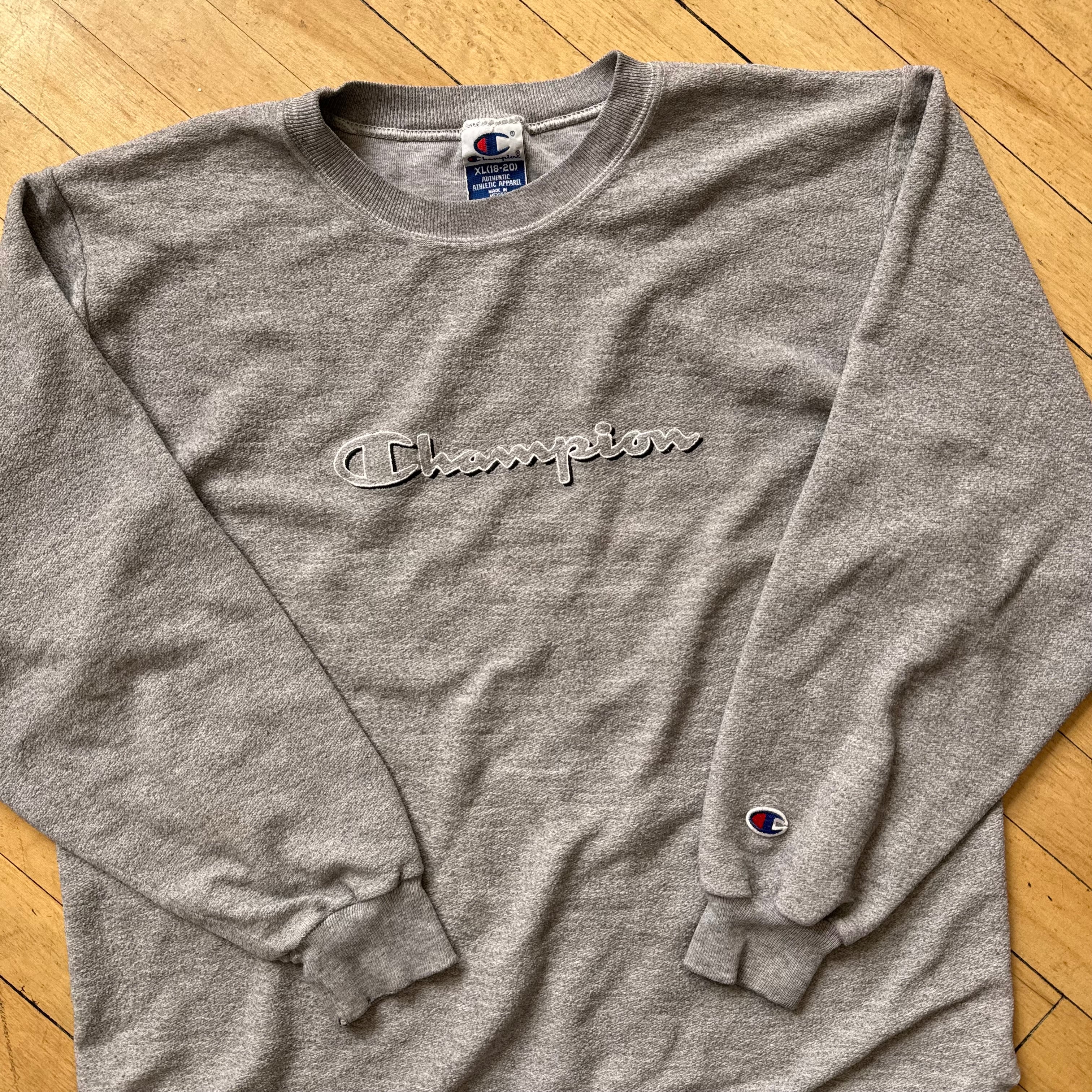 Vintage Champion SpellOut CrewNeck Sz S