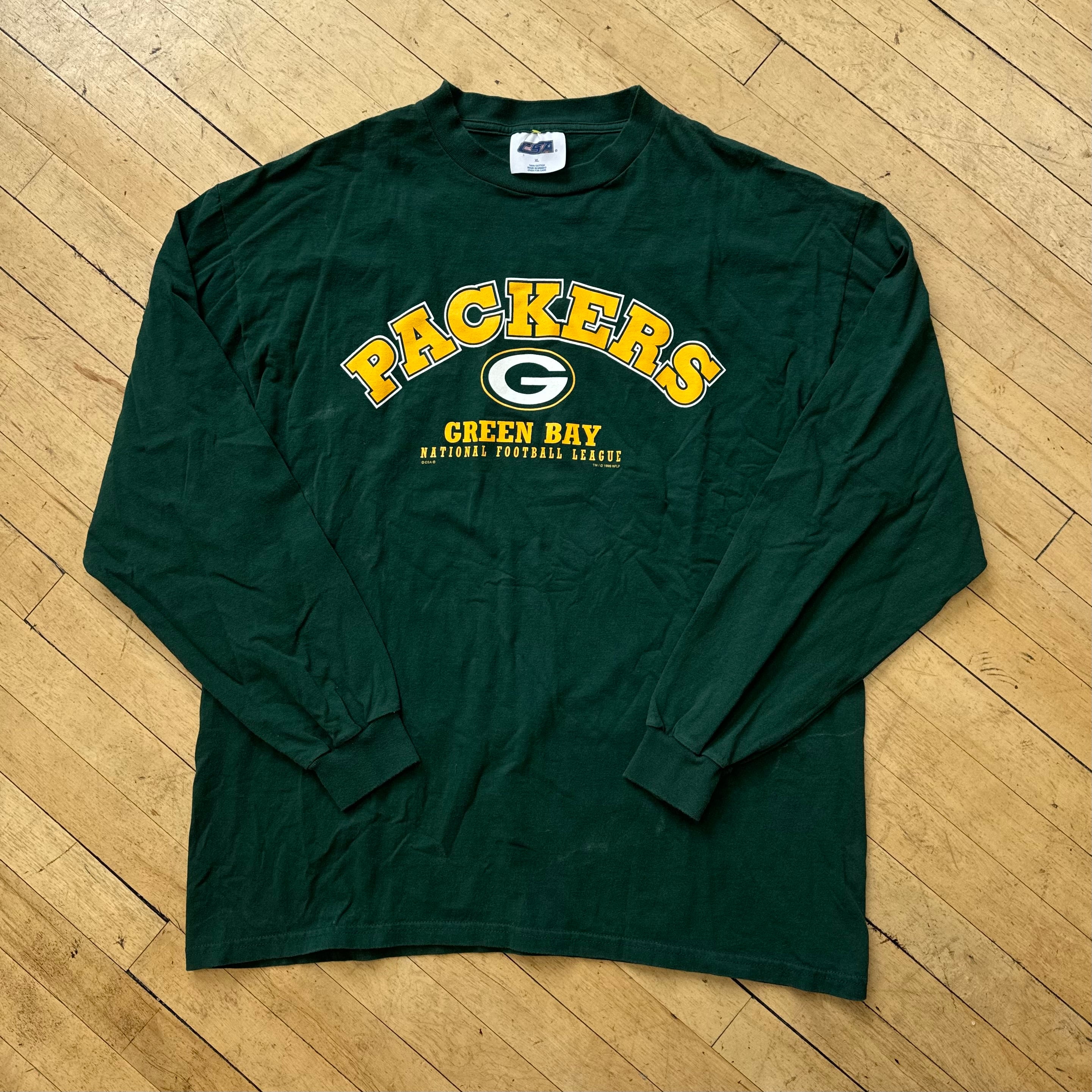 Vintage Green Bay Packers Long Sleeve T-shirt Sz XL