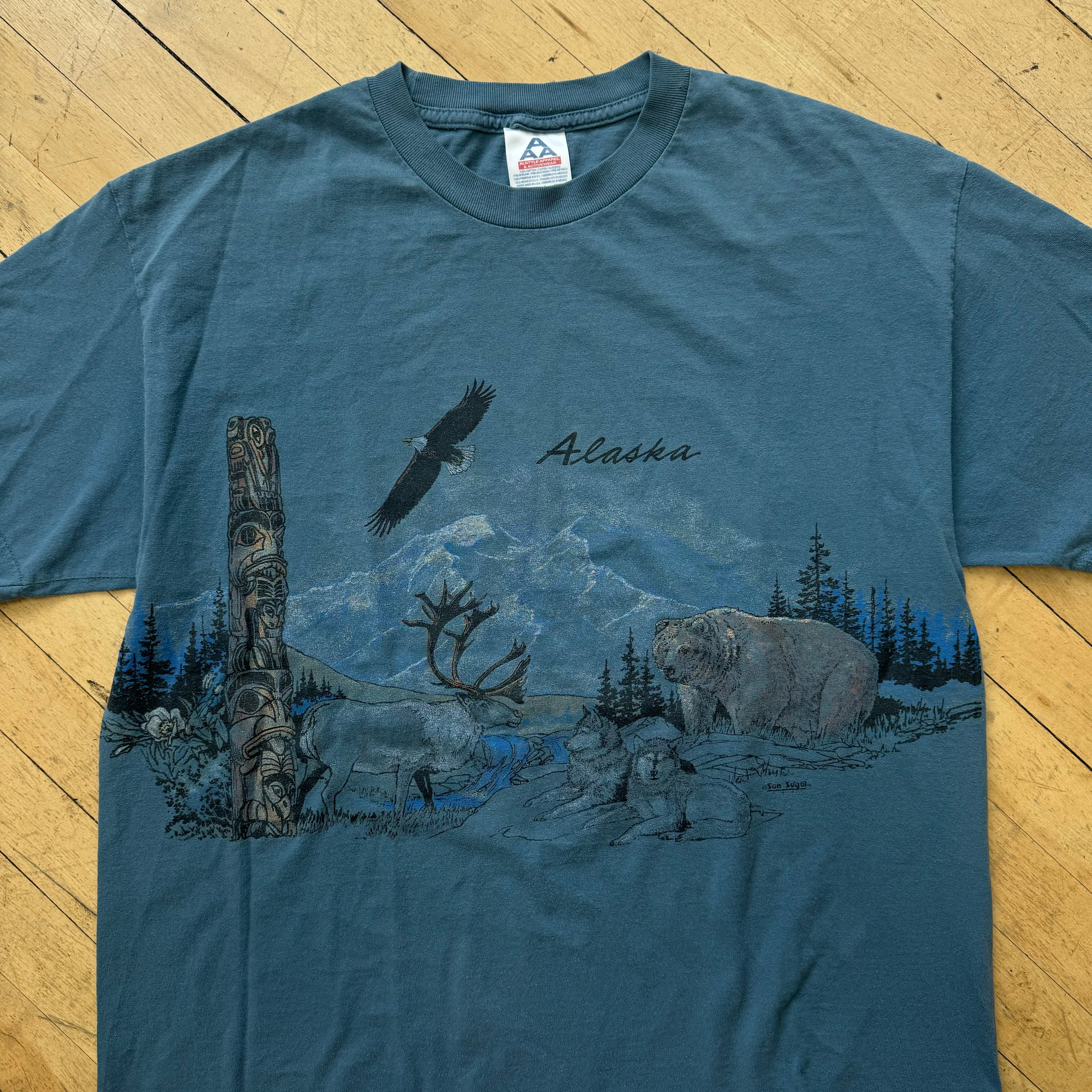 Vintage Alaska Nature T-shirt Sz XL
