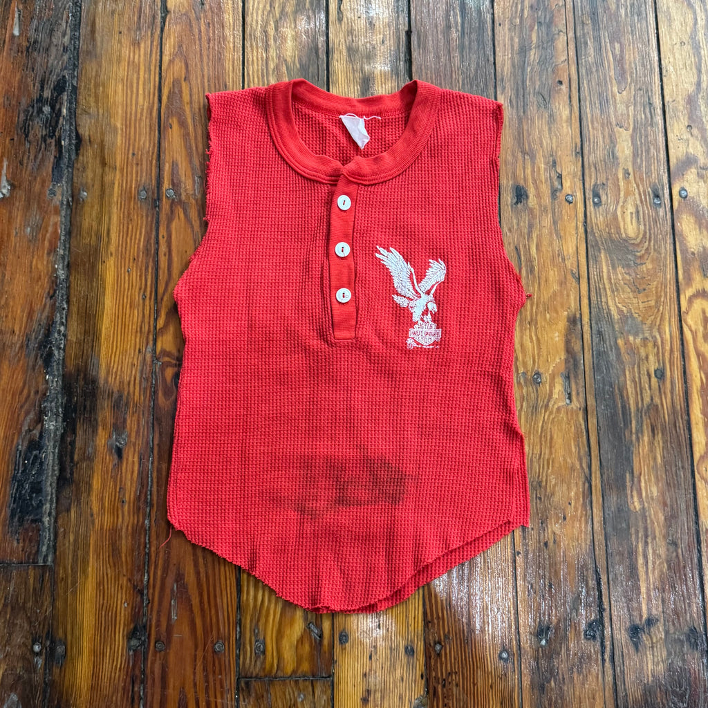 Vintage Harley Davidson Sioux Falls TankTop Thermal Sz S