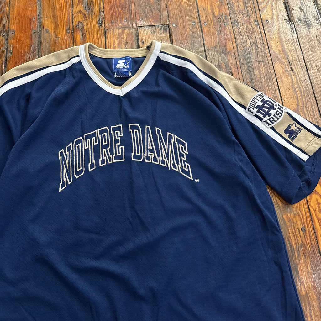 Vintage Starter Notre Dame Jersey Sz XL
