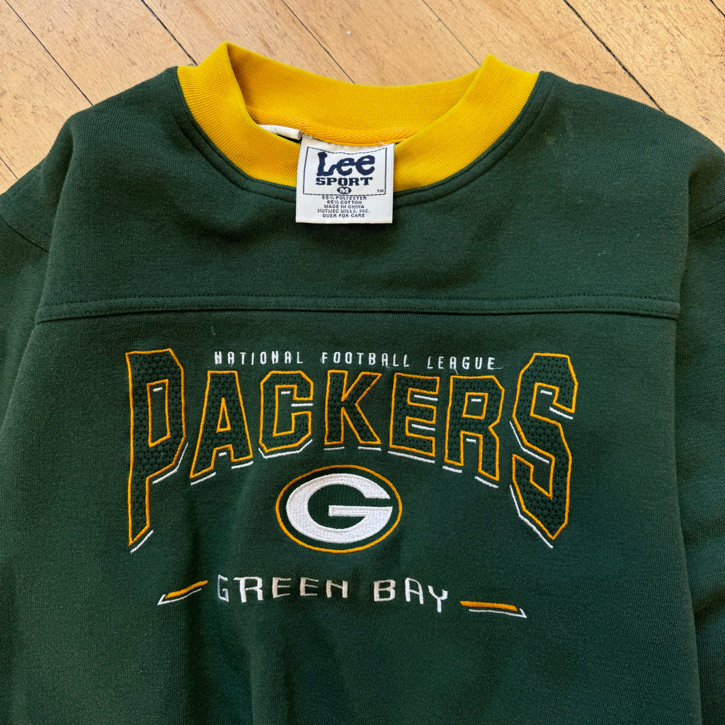 Vintage GreenBay Packers Lee Sports CrewNeck Sz YTH M