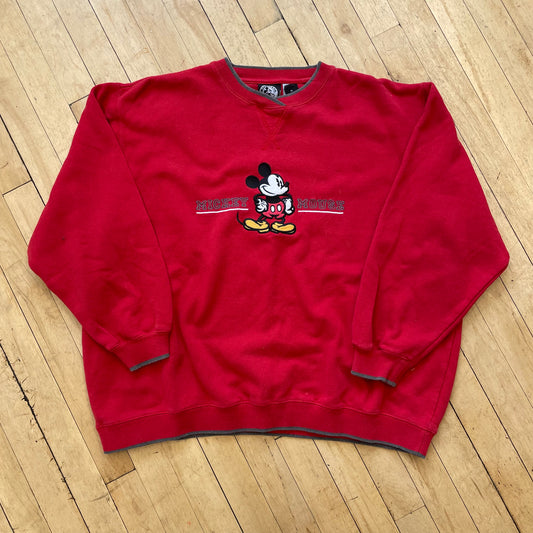 Vintage Mickey Mouse SpellOut CrewNeck Sz L