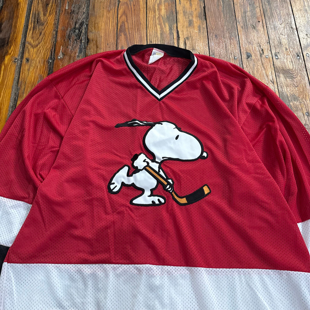 Vintage Snoopy Hockey Jersey Sz L