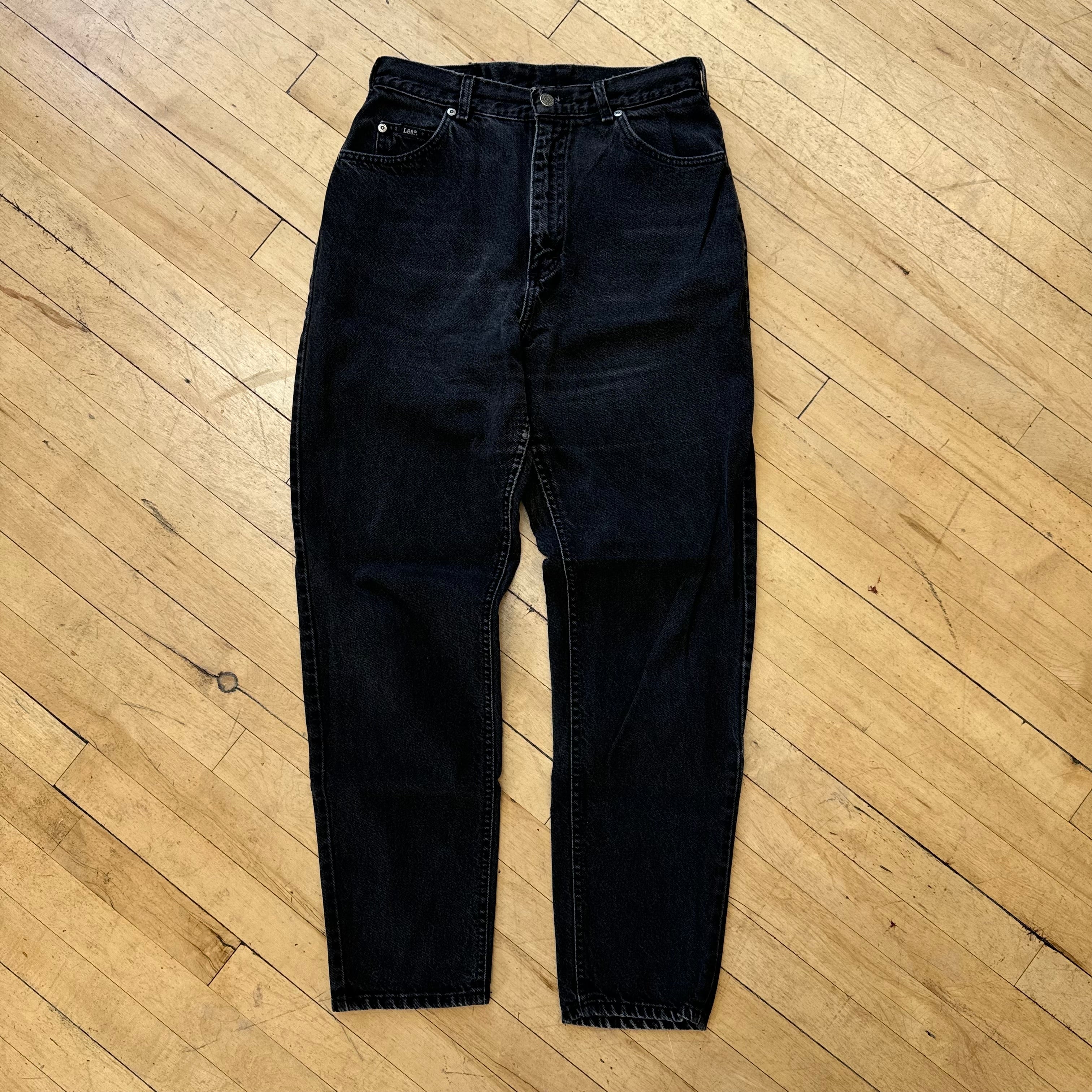 Vintage Women’s Lee Black Denim Jeans Sz 12