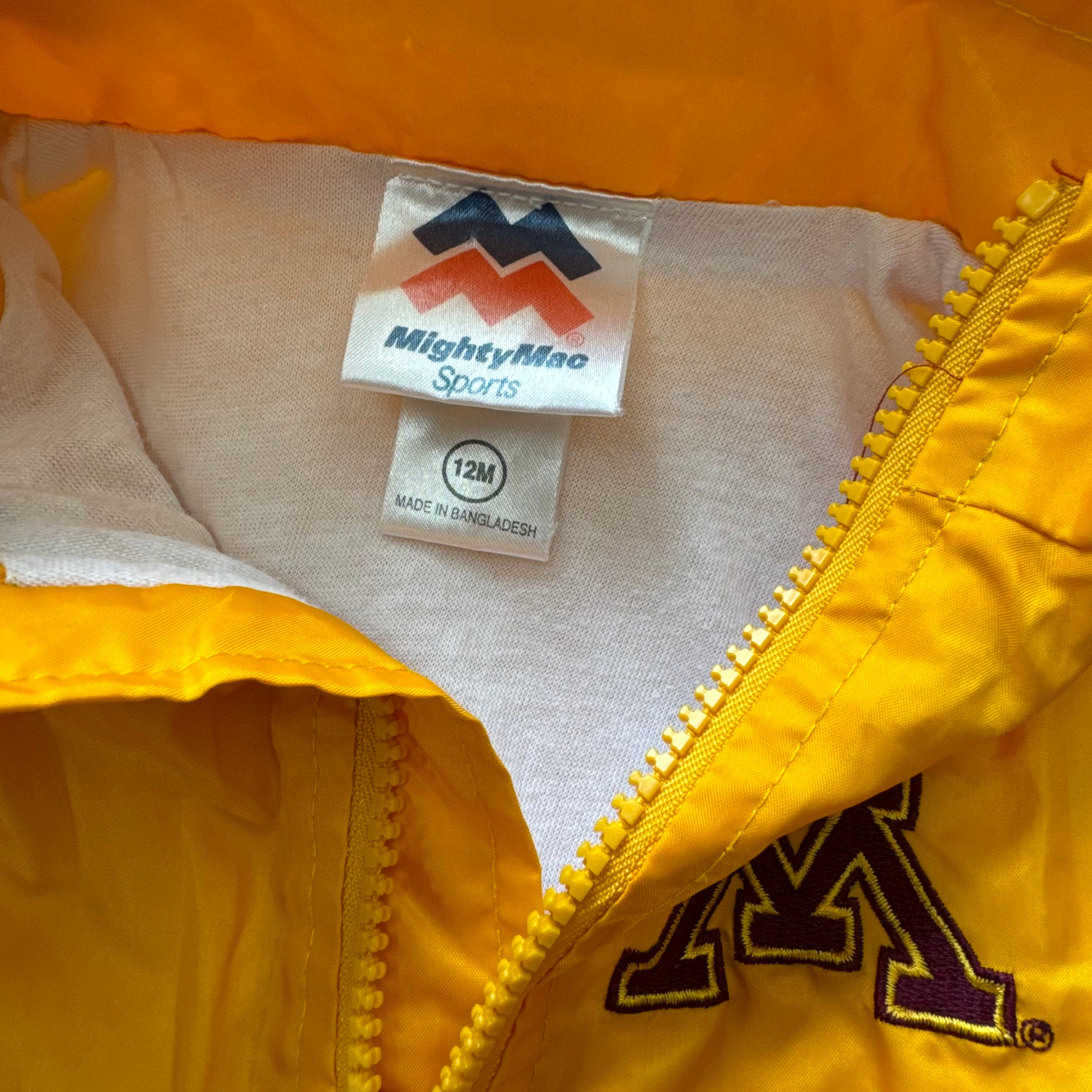 Vintage Minnesota Gophers Jacket Sz 12 MTHS