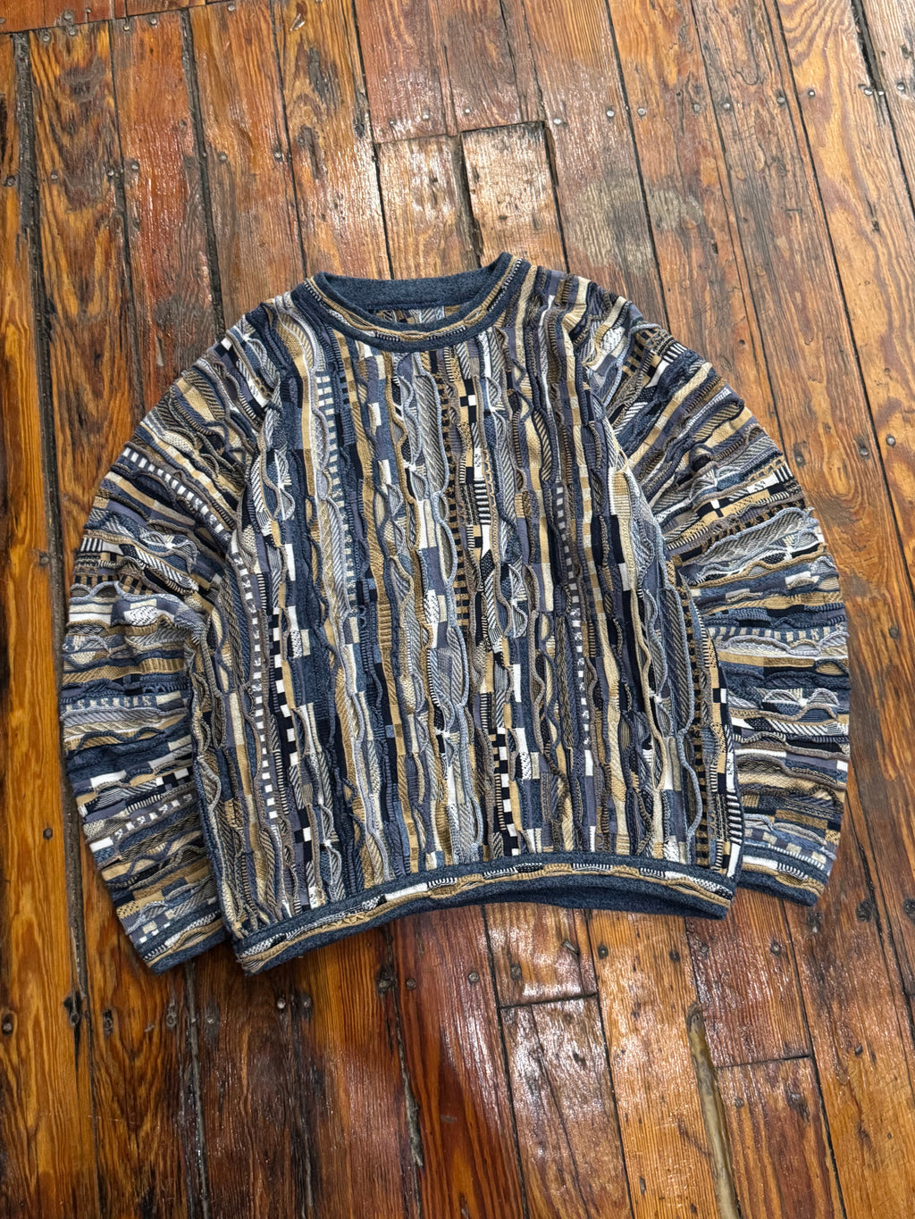 Vintage Coogi Style Knit Sweater Sz M