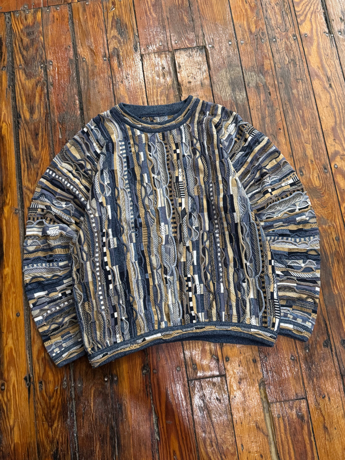 Vintage Coogi Style Knit Sweater Sz M