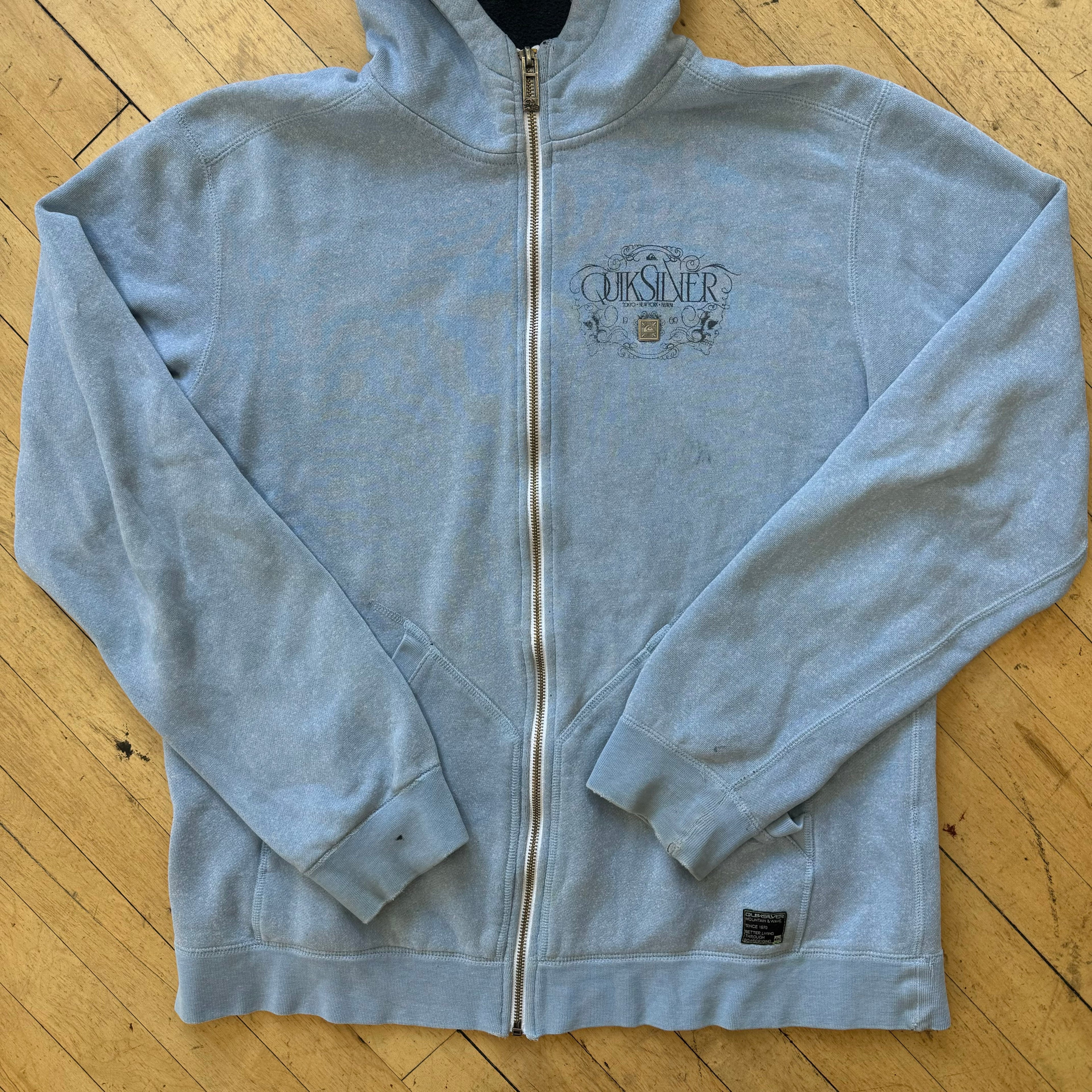 Y2K Quicksilver Zip-Up Jacket Sz L