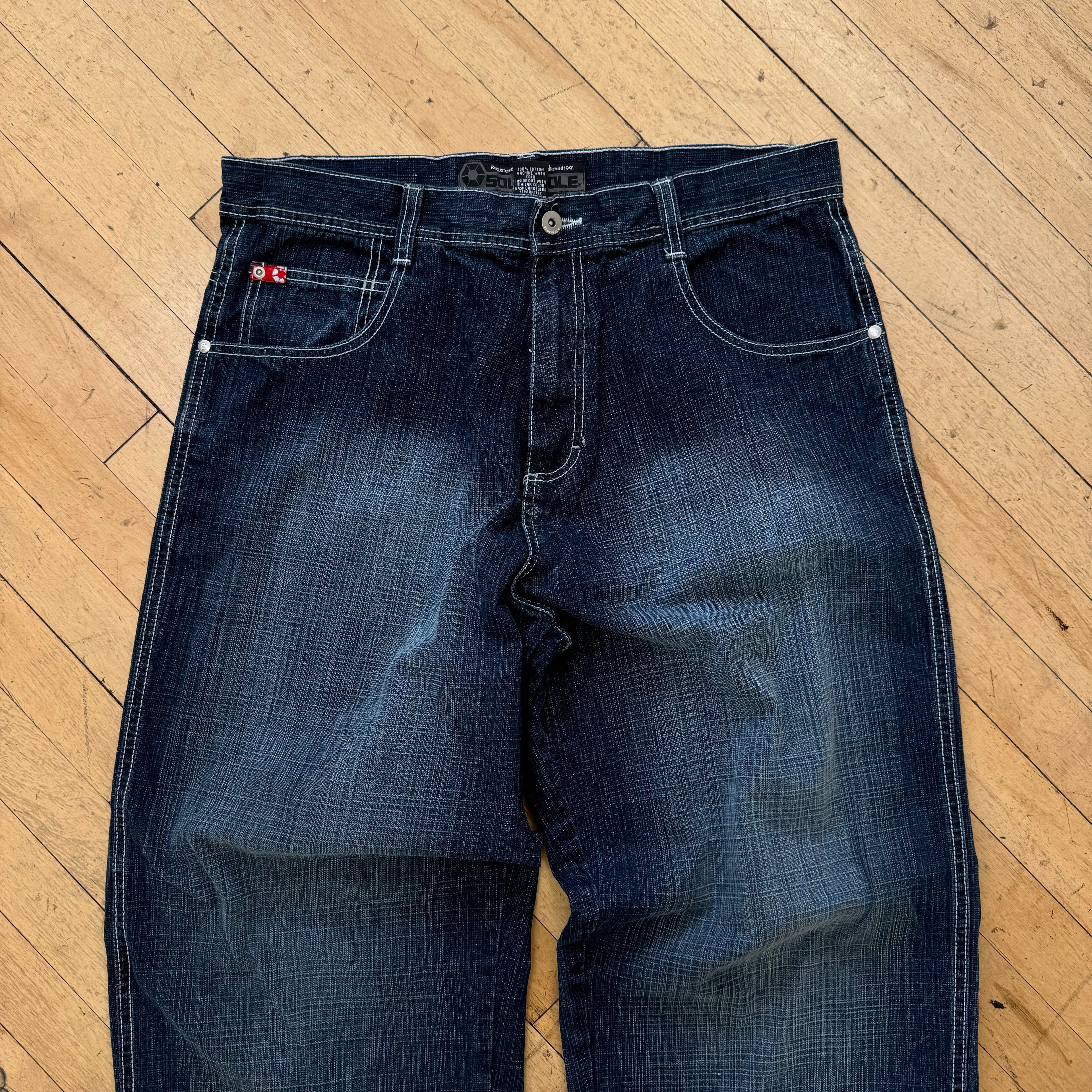 Y2K Baggy SouthPole Denim Jeans Sz 36