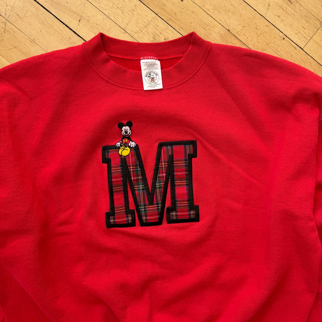 Vintage Mickey Mouse “M” CrewNeck Sz M