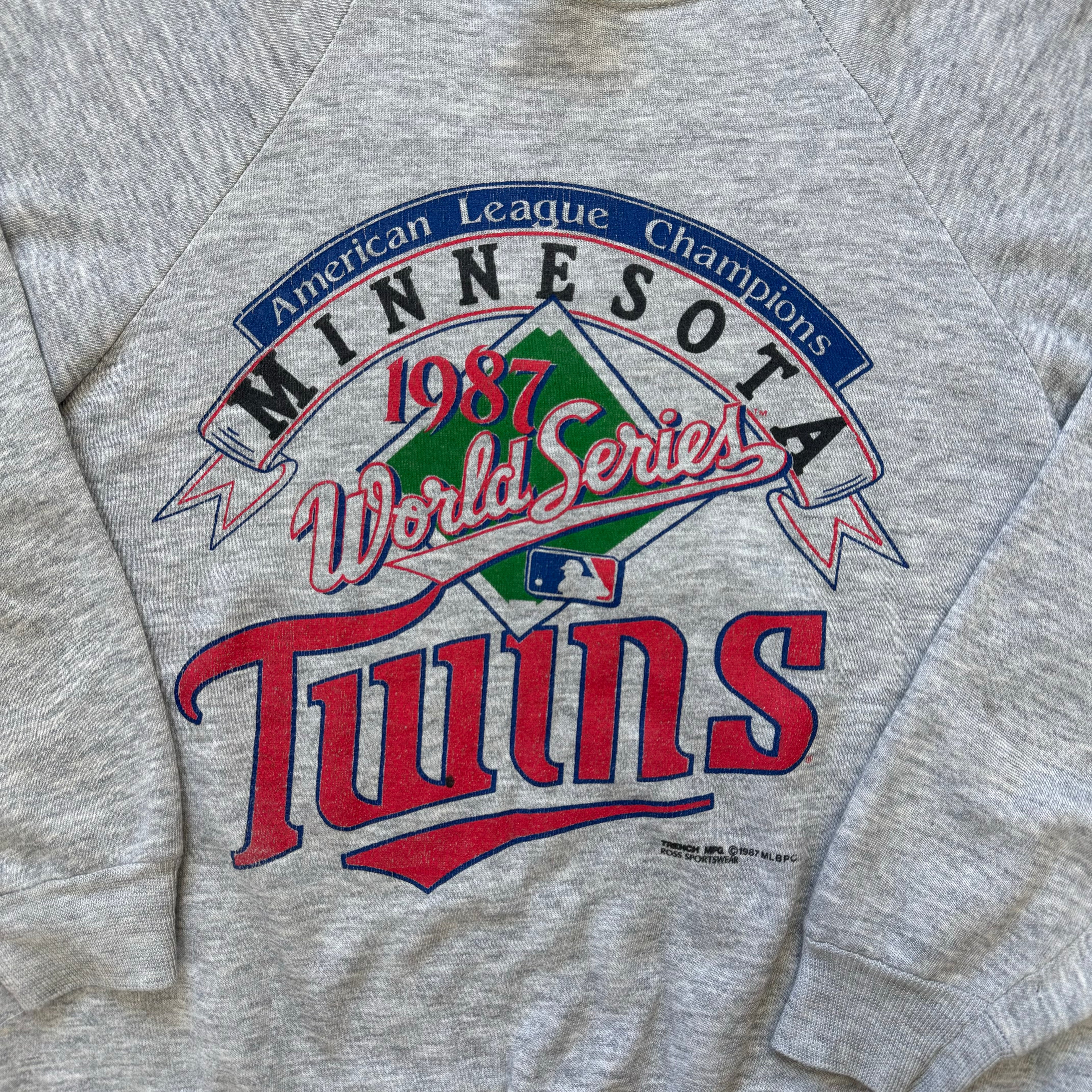 Vintage Minnesota Twins ‘87 World Series CrewNeck Sz L