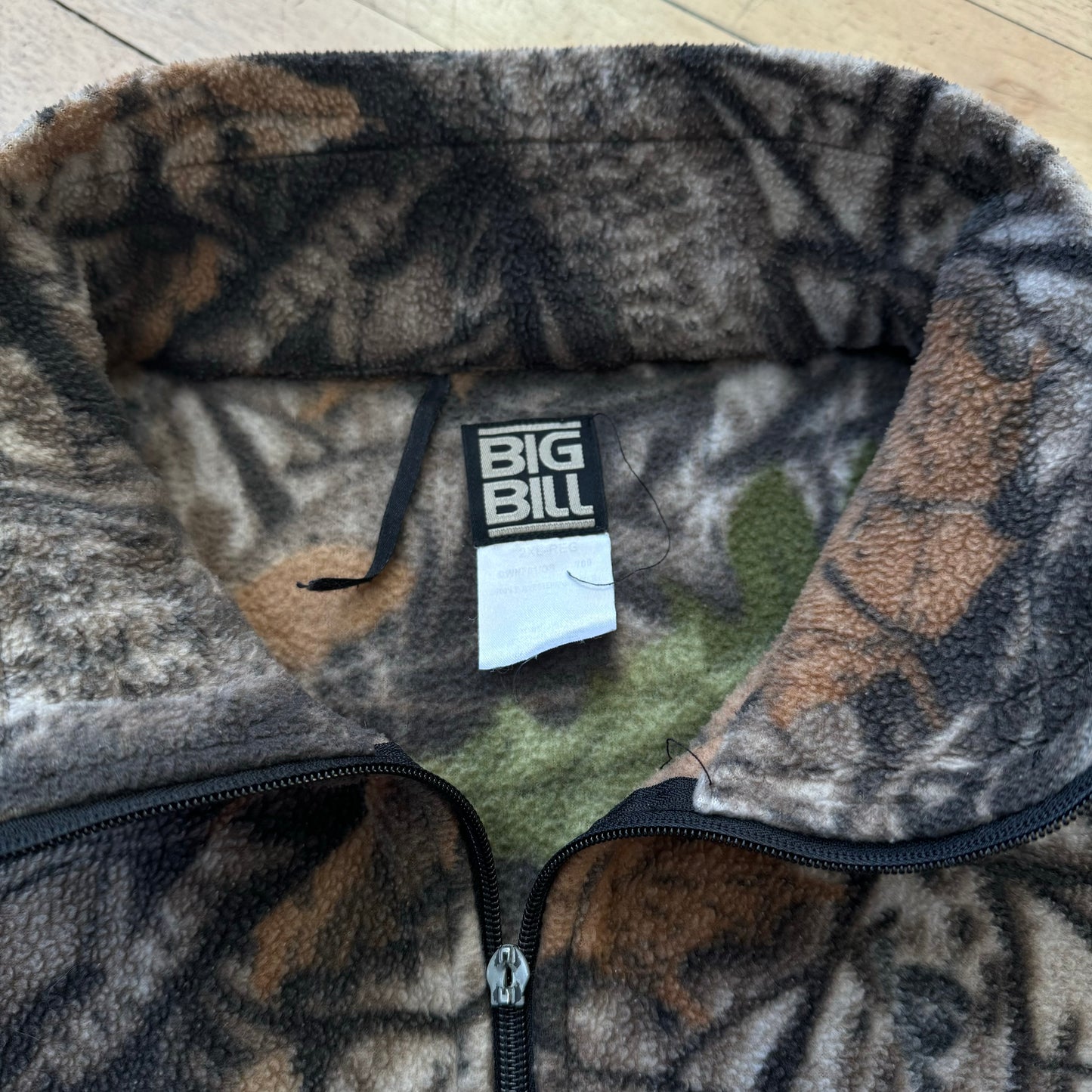 Y2K Camo Big Bill Fleece Jacket Sz XXL