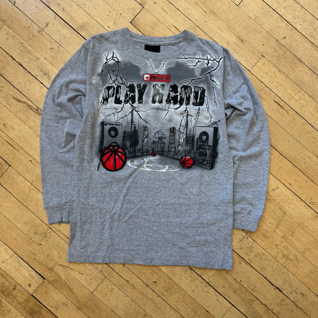 Y2K And-One Play Hard long Sleeve T-shirt Sz S