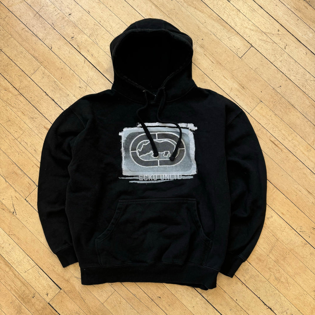 Y2K Ecko United Logo Hoodie Sz L