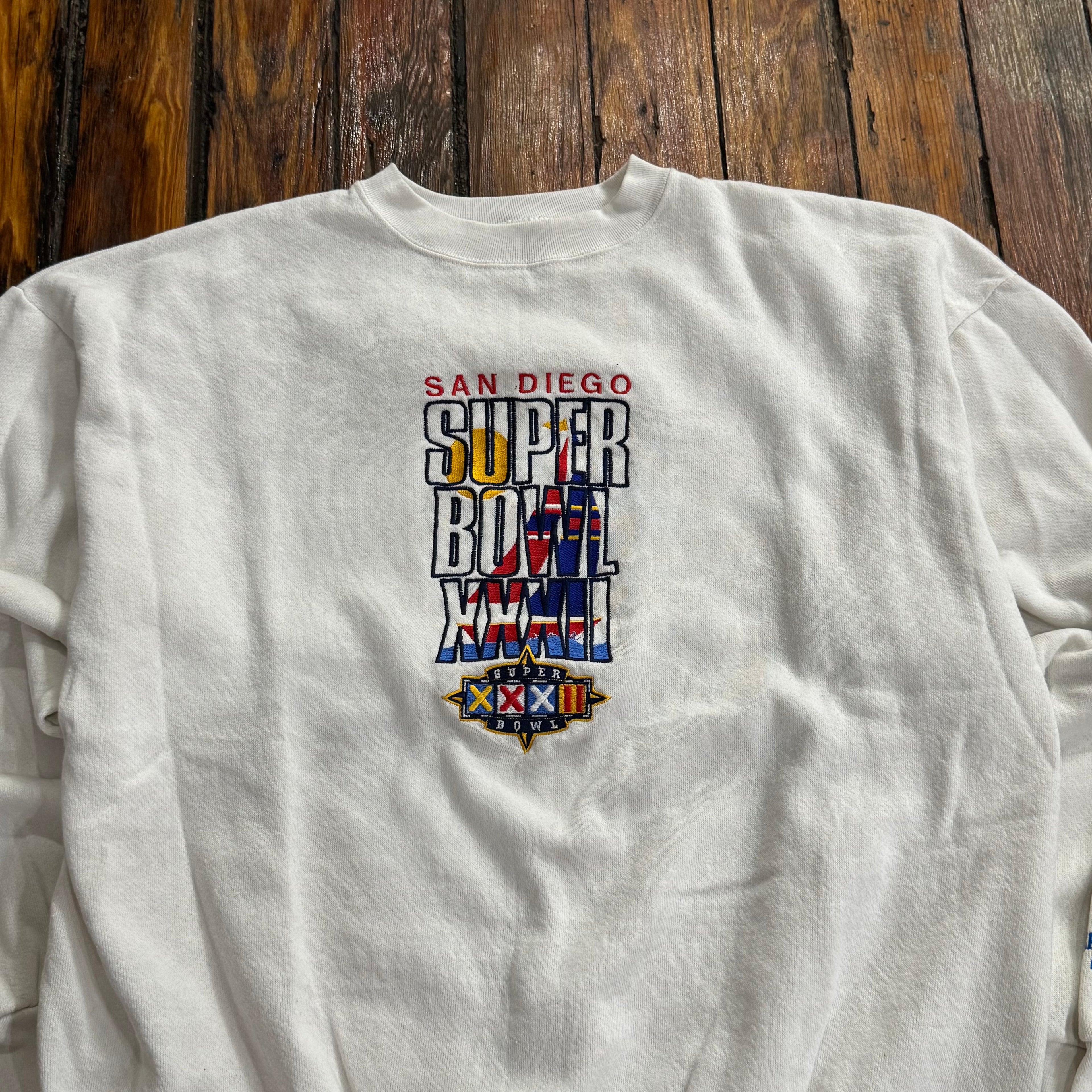 Vintage Super Bowl XXXII Crewneck Sz L