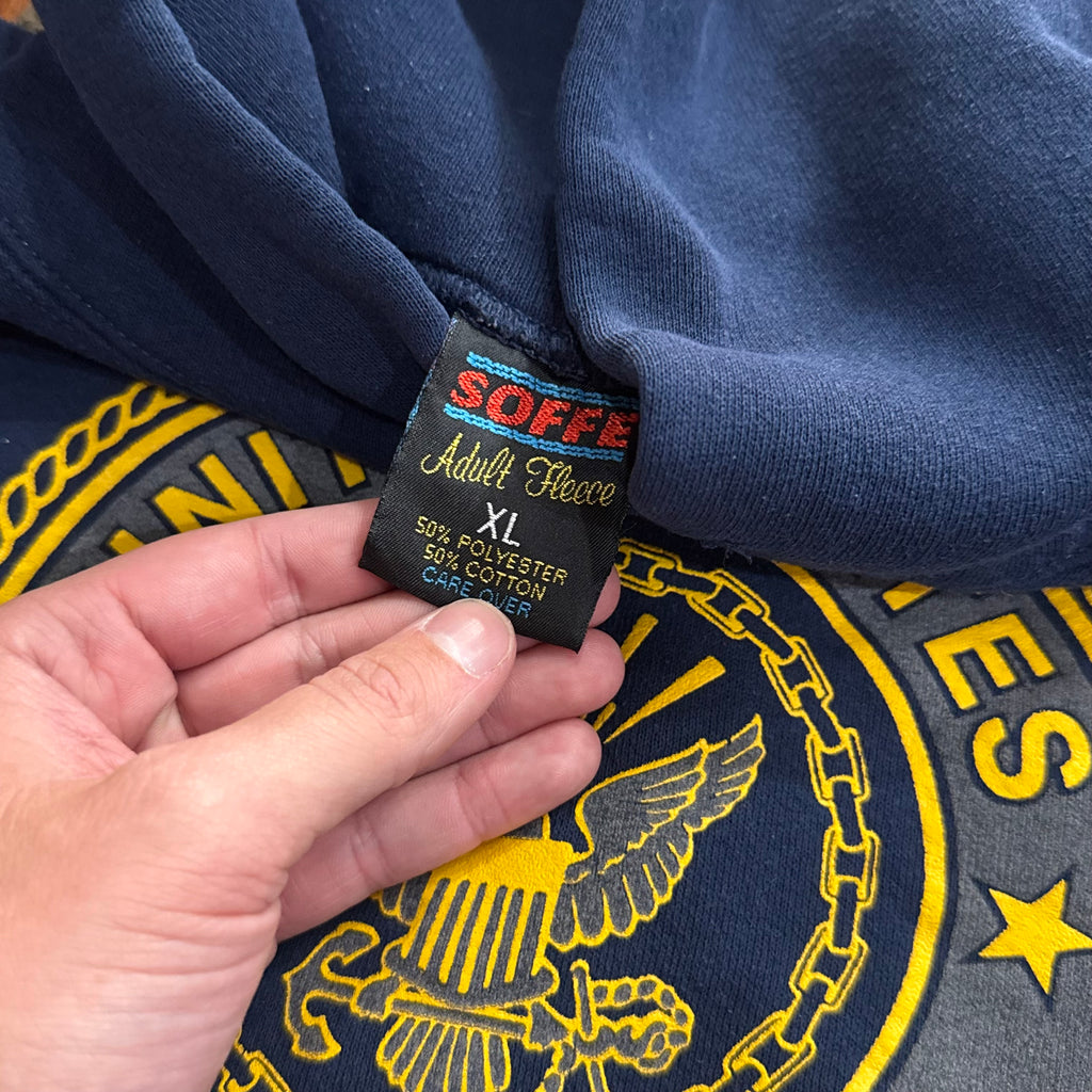Vintage US Navy Hoodie Sz L