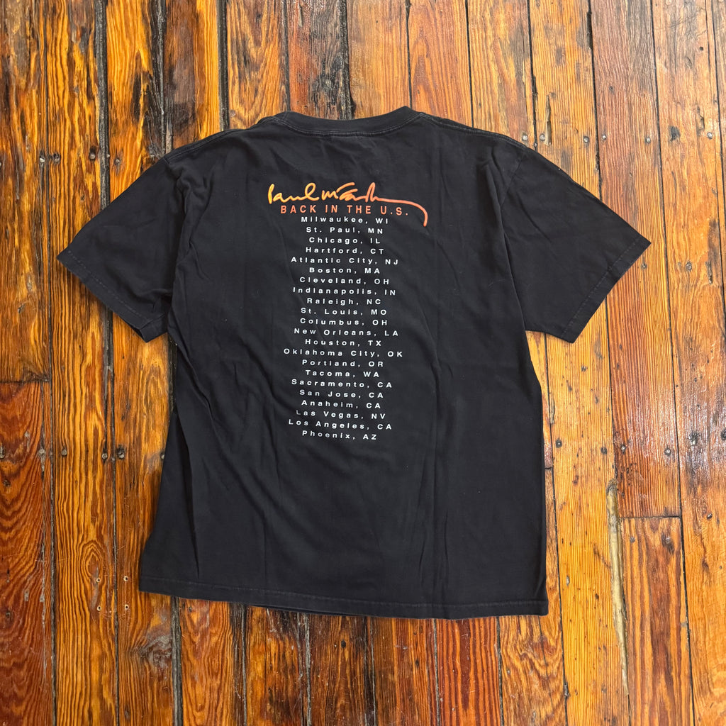 Vintage Paul McCartney Back in US Tour T-shirt Sz L