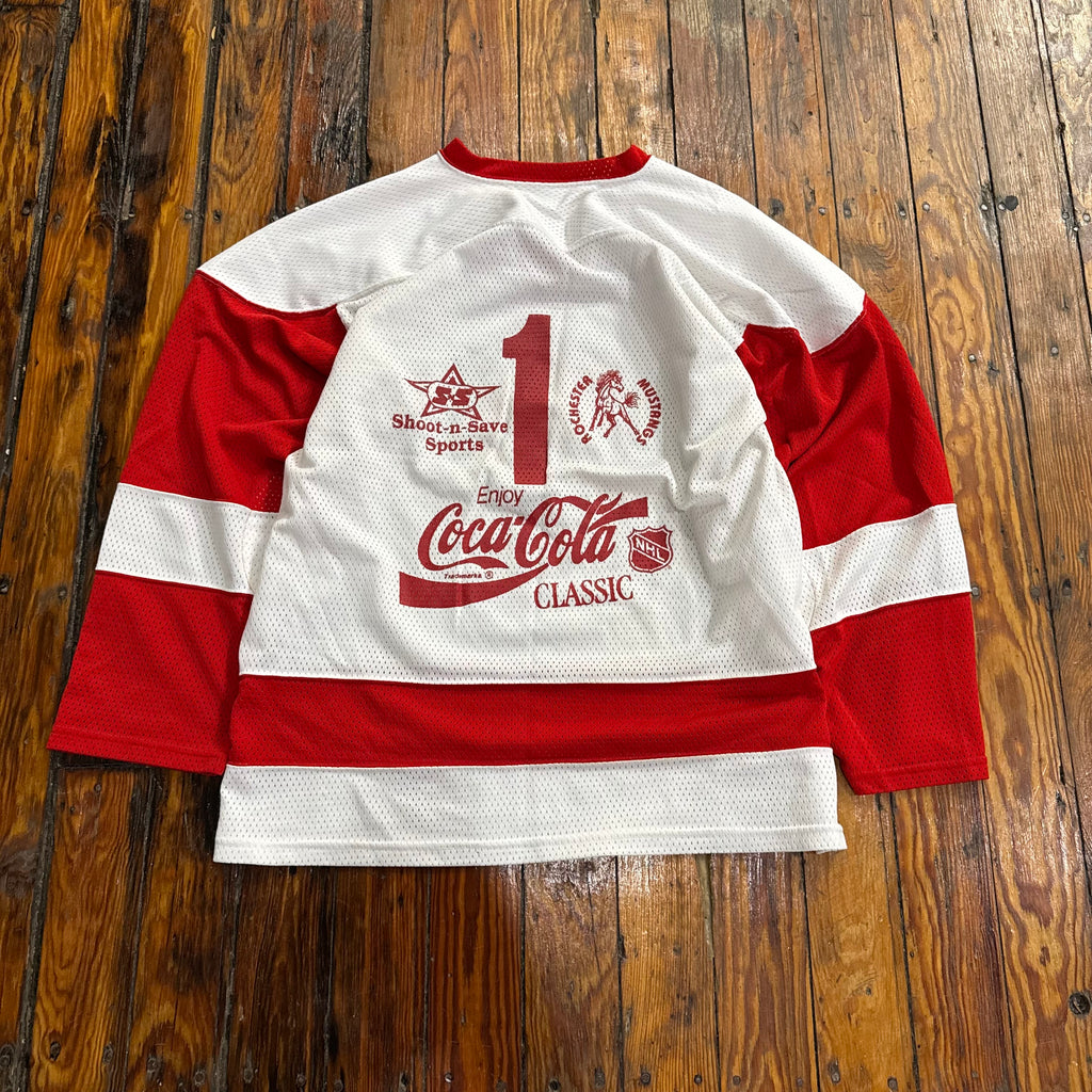 Vintage Coca-Cola Future Stars NHL Hockey Jersey Sz L