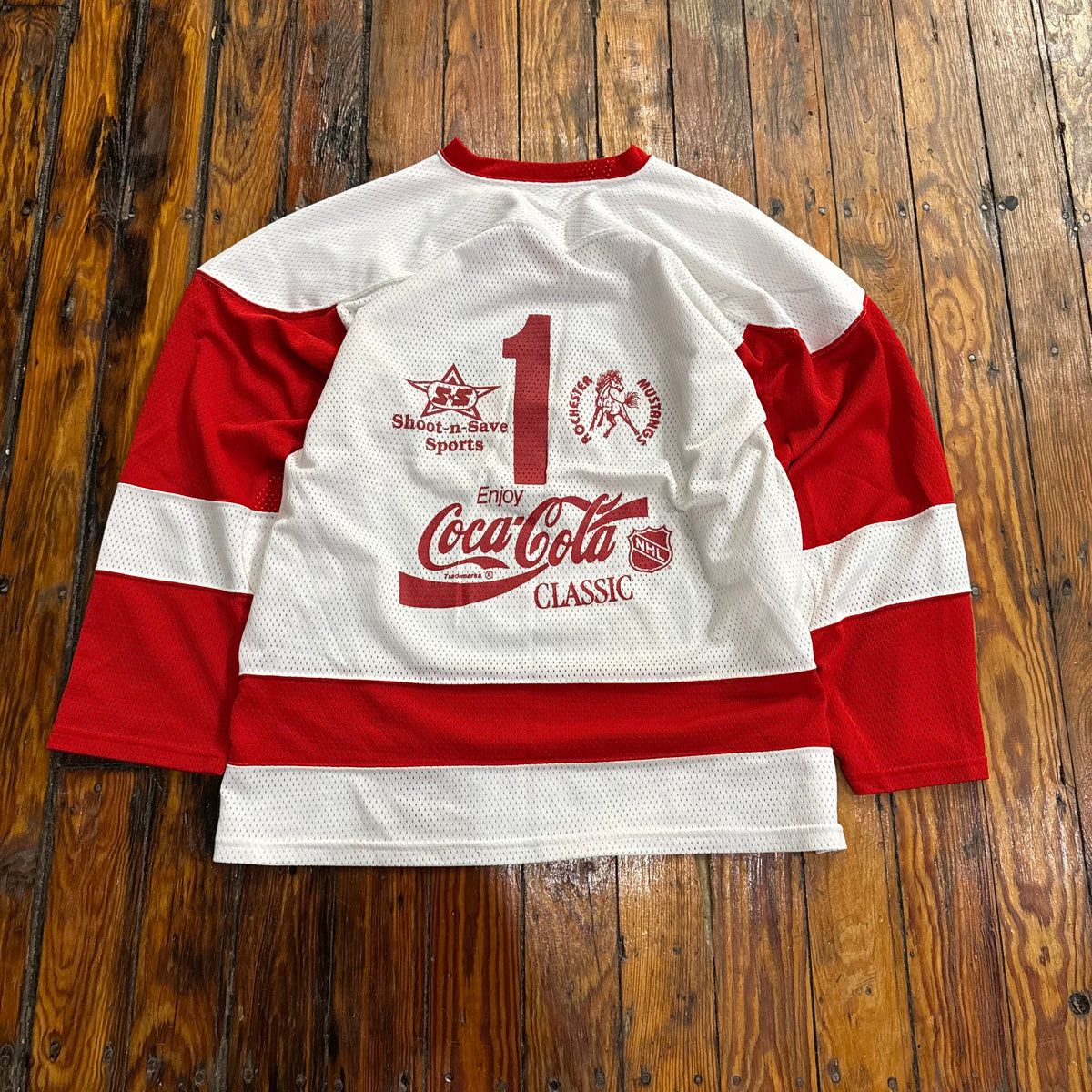 Vintage Coca-Cola Future Stars NHL Hockey Jersey Sz L