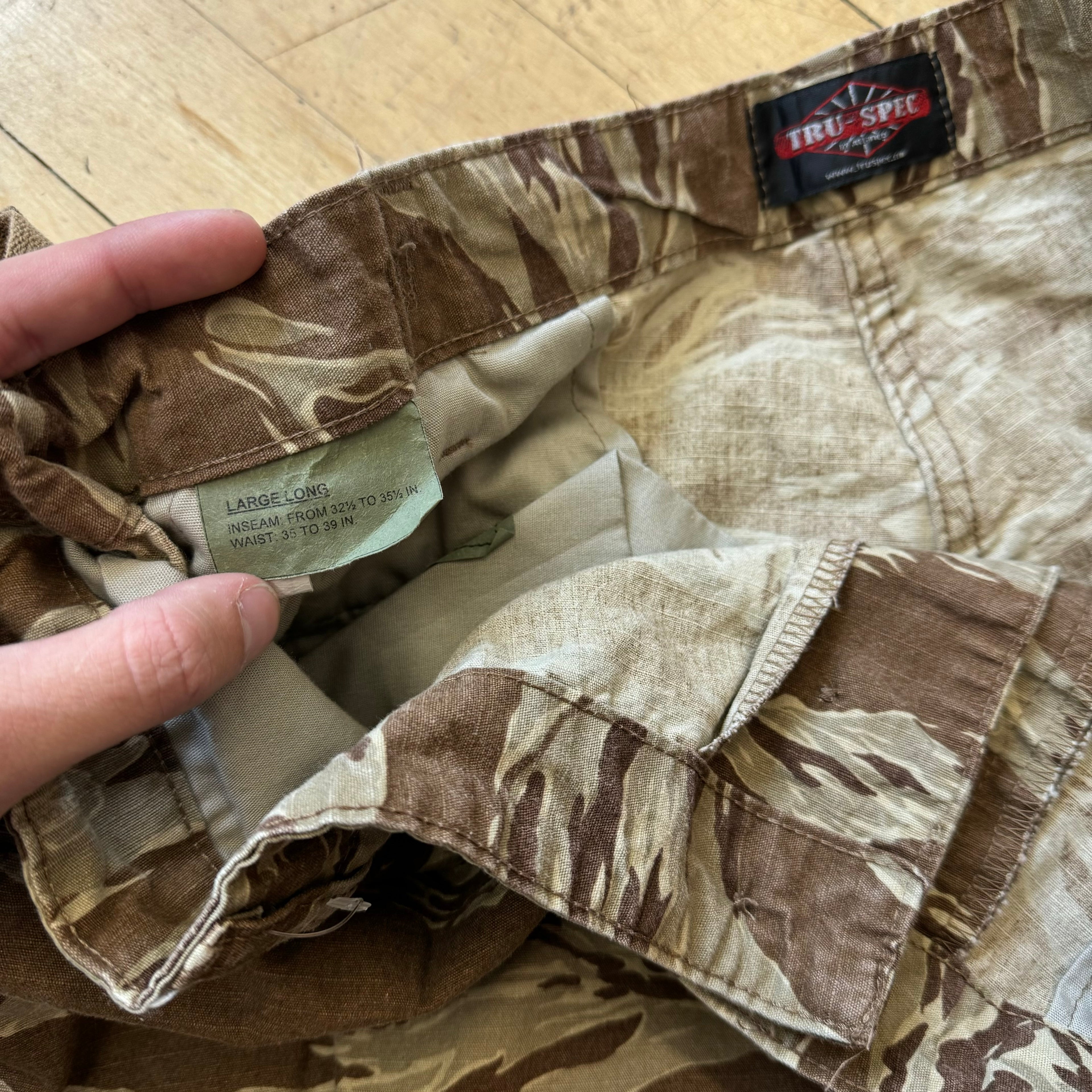 Vintage Desert Camo Cargo Khaki Pants Sz 36