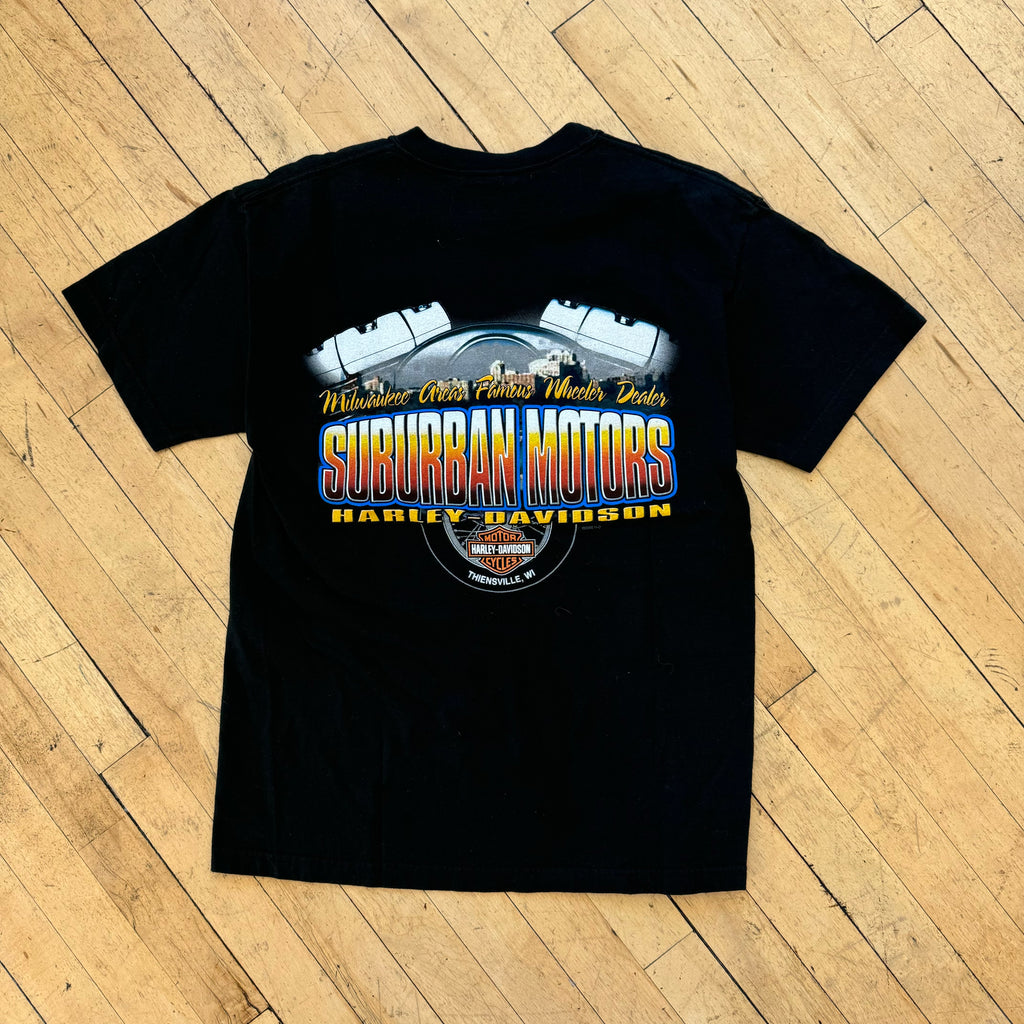 Harley Davidson 100 years Suburban Motors T-shirt Sz M