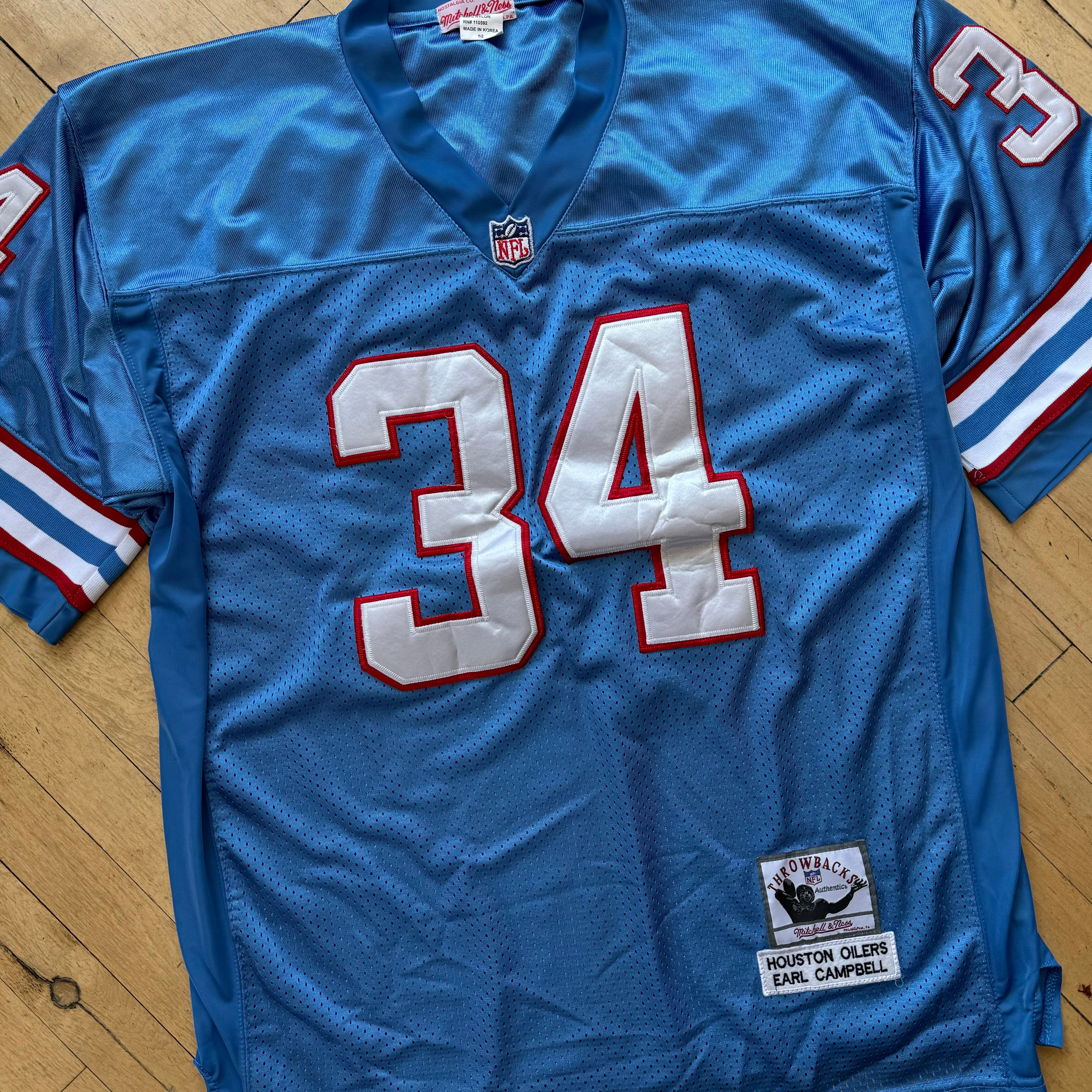 Mitchell & Ness Throwback Oilers “Campbell” Jersey Sz XL