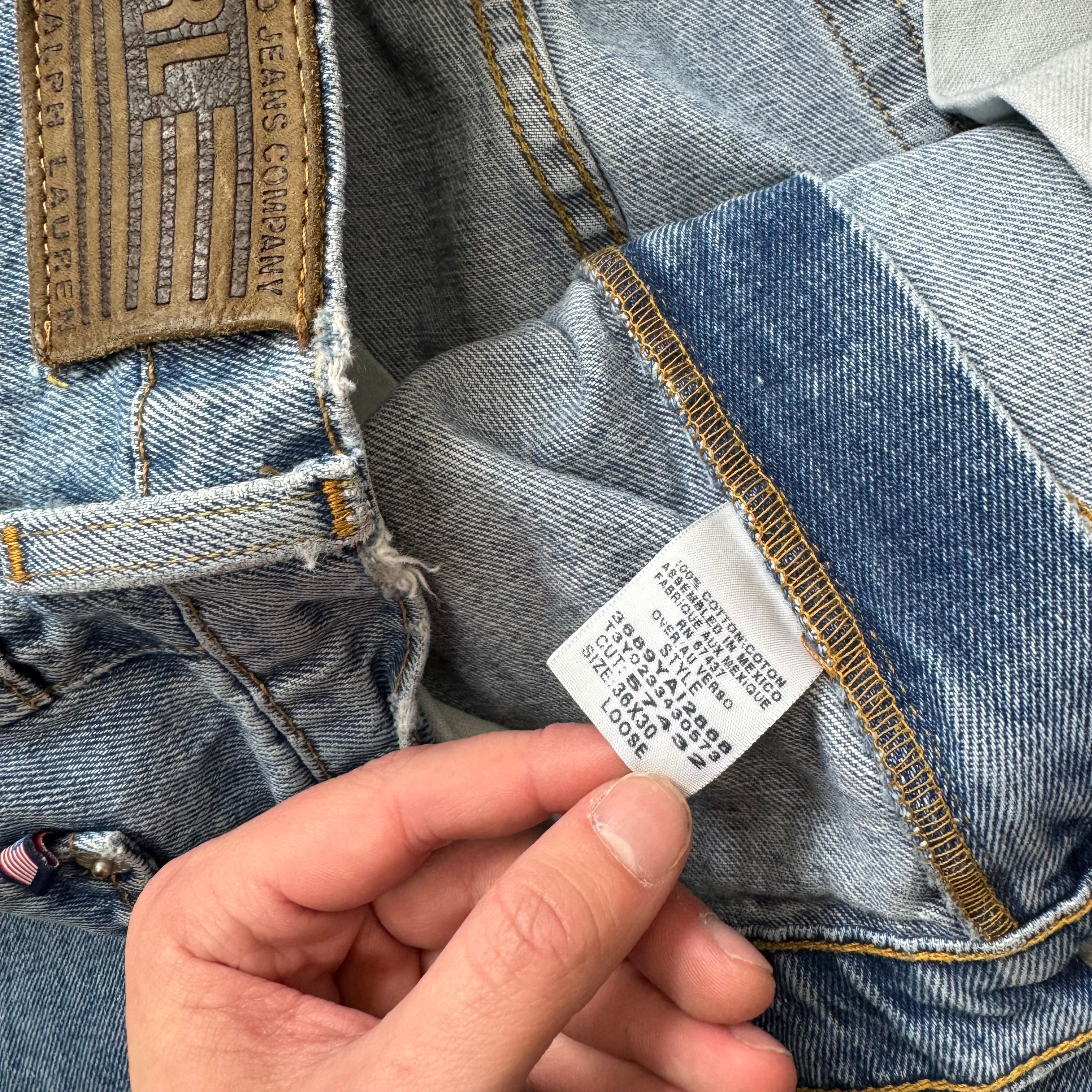 Vintage Polo RL Jeans Company Denim Jeans Sz 36x30