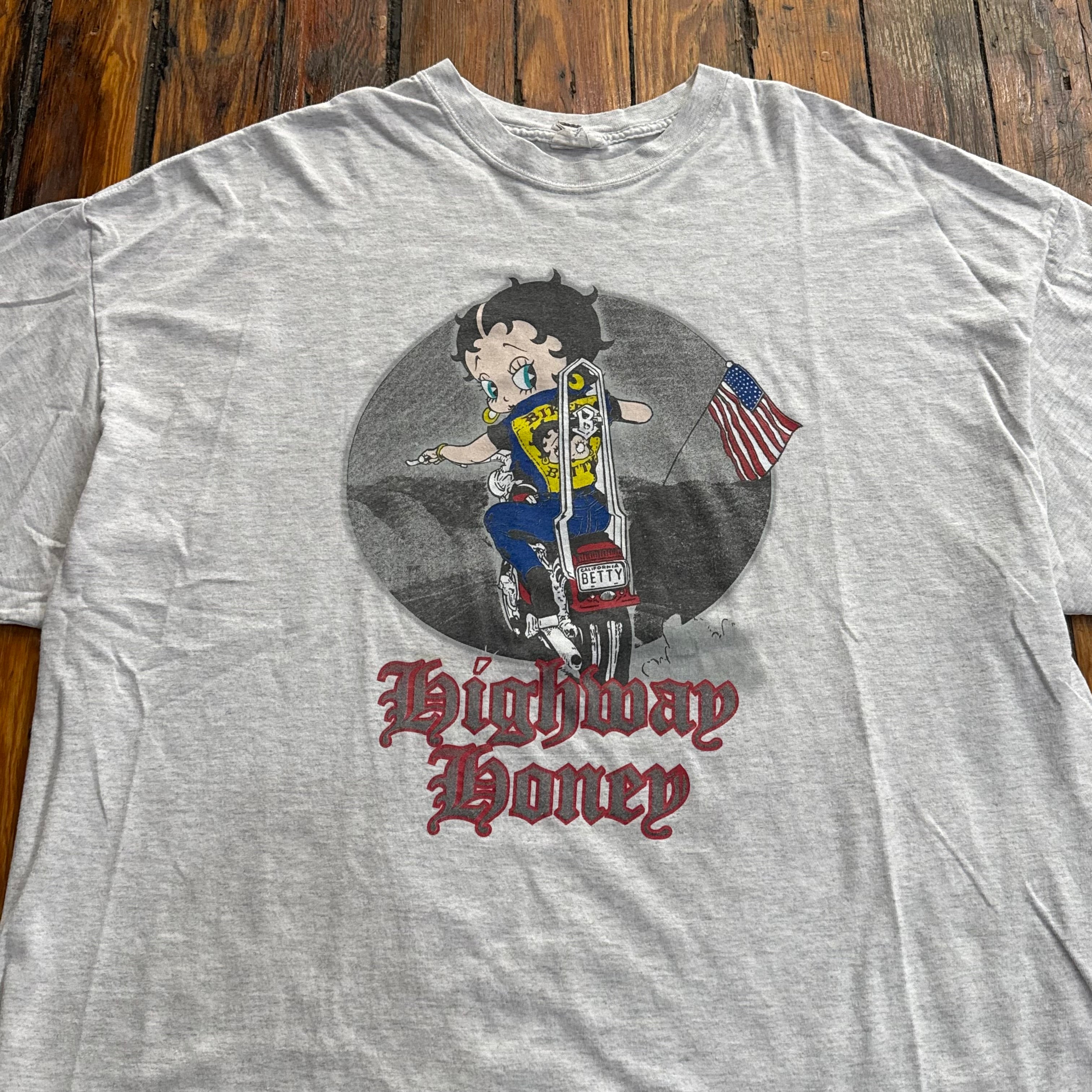Vintage Betty Boop Motorcycle T-shirt Sz XXL