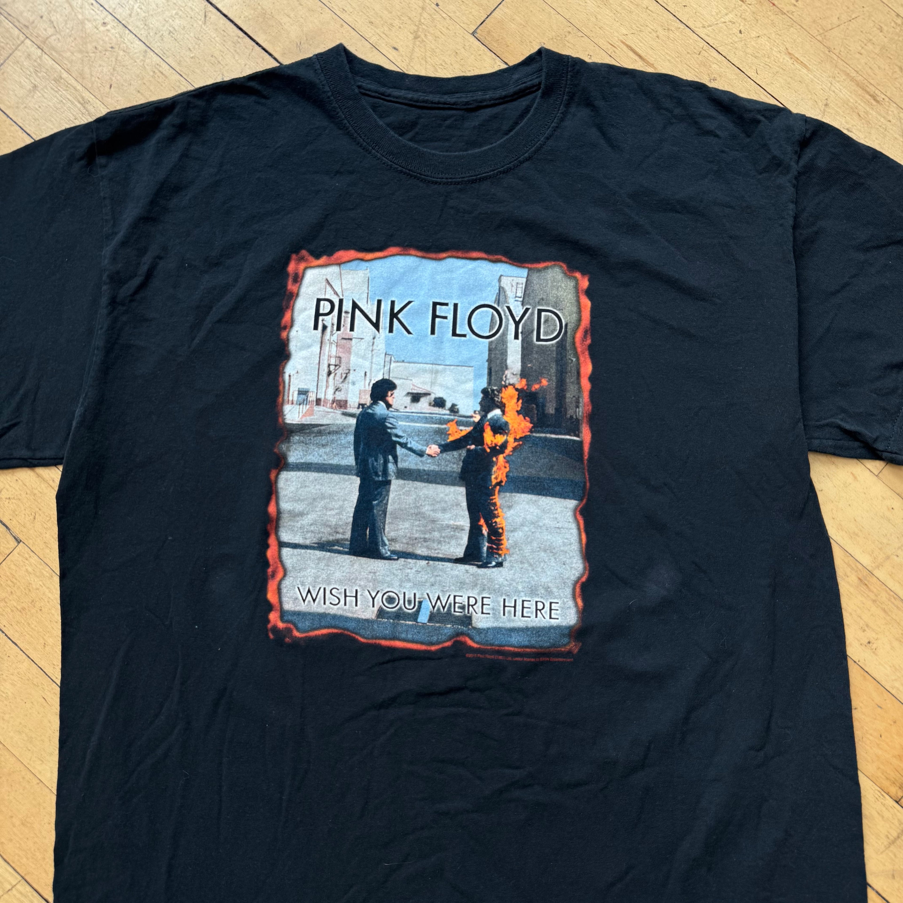 Y2K Wish you were here Pink Floyd T-shirt Sz L