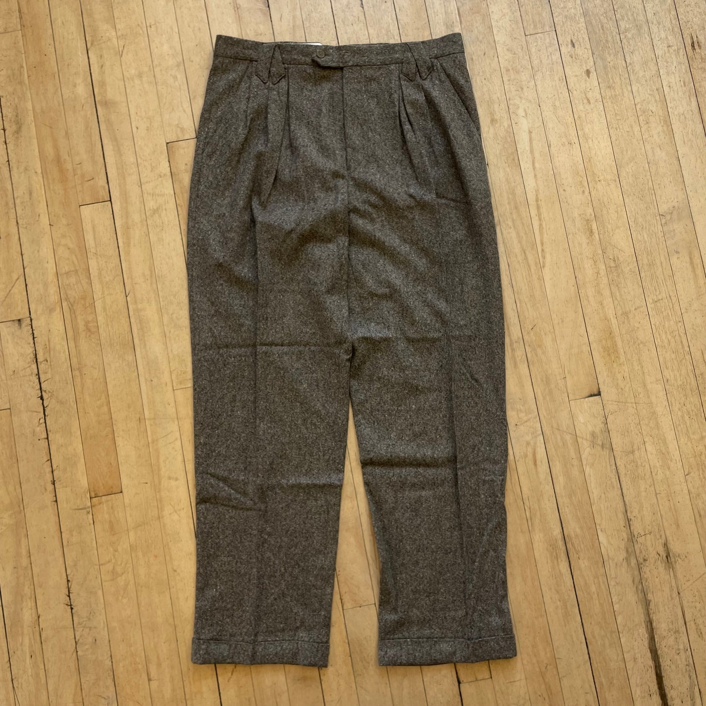 80s USA Wool Pants Sz 34x34