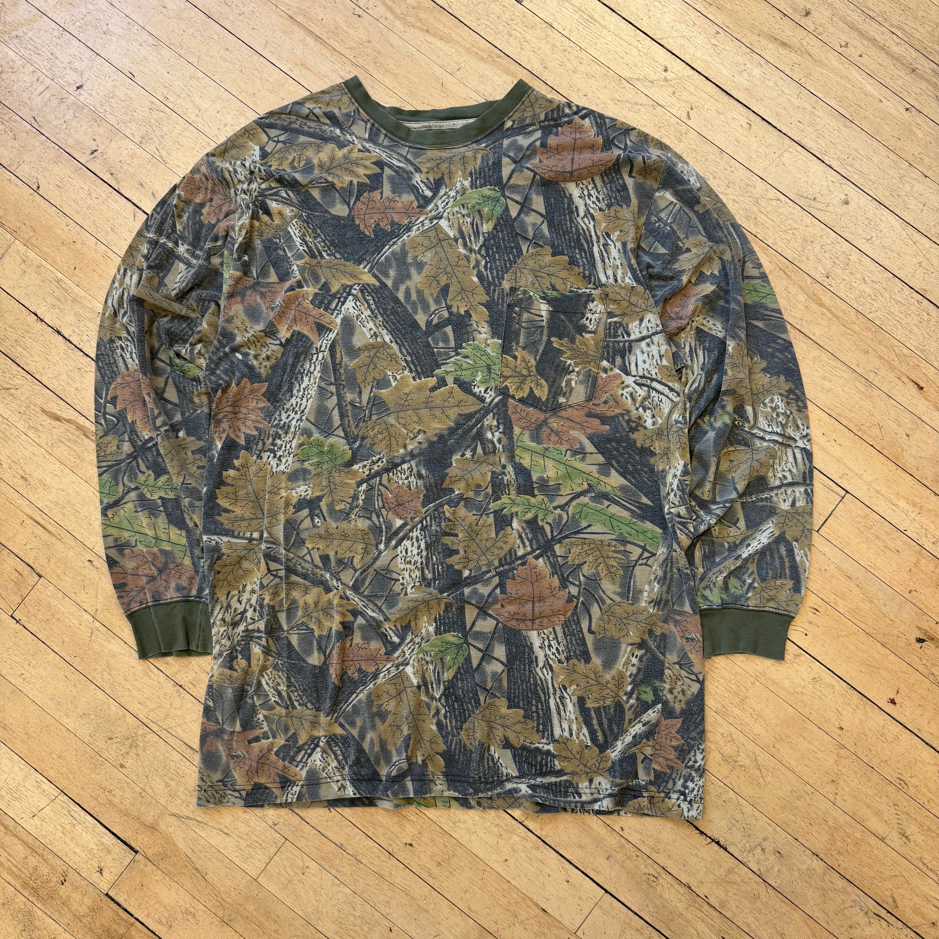 Vintage Master Sportsman Camo Long Sleeve T-shirt Sz XXL