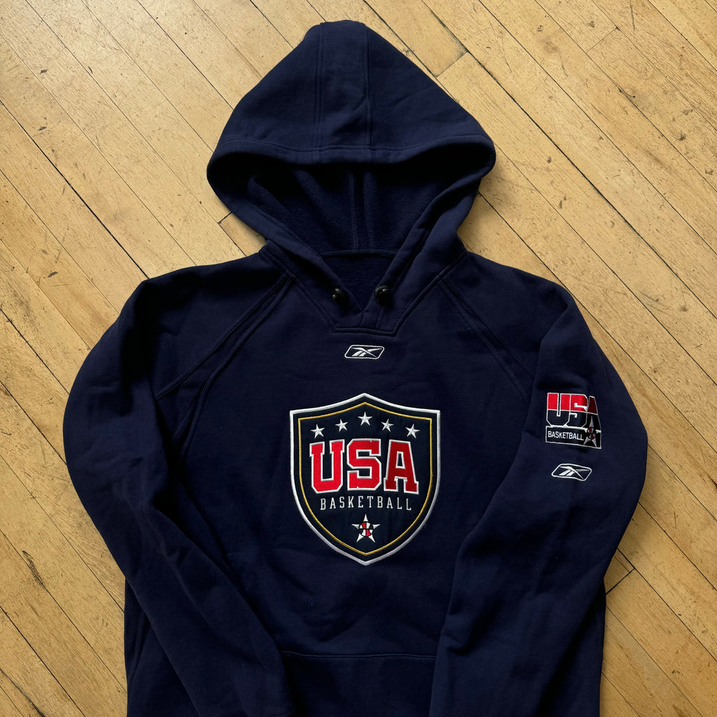 Vintage Reebok USA Basketball Hoodie Sz XXL