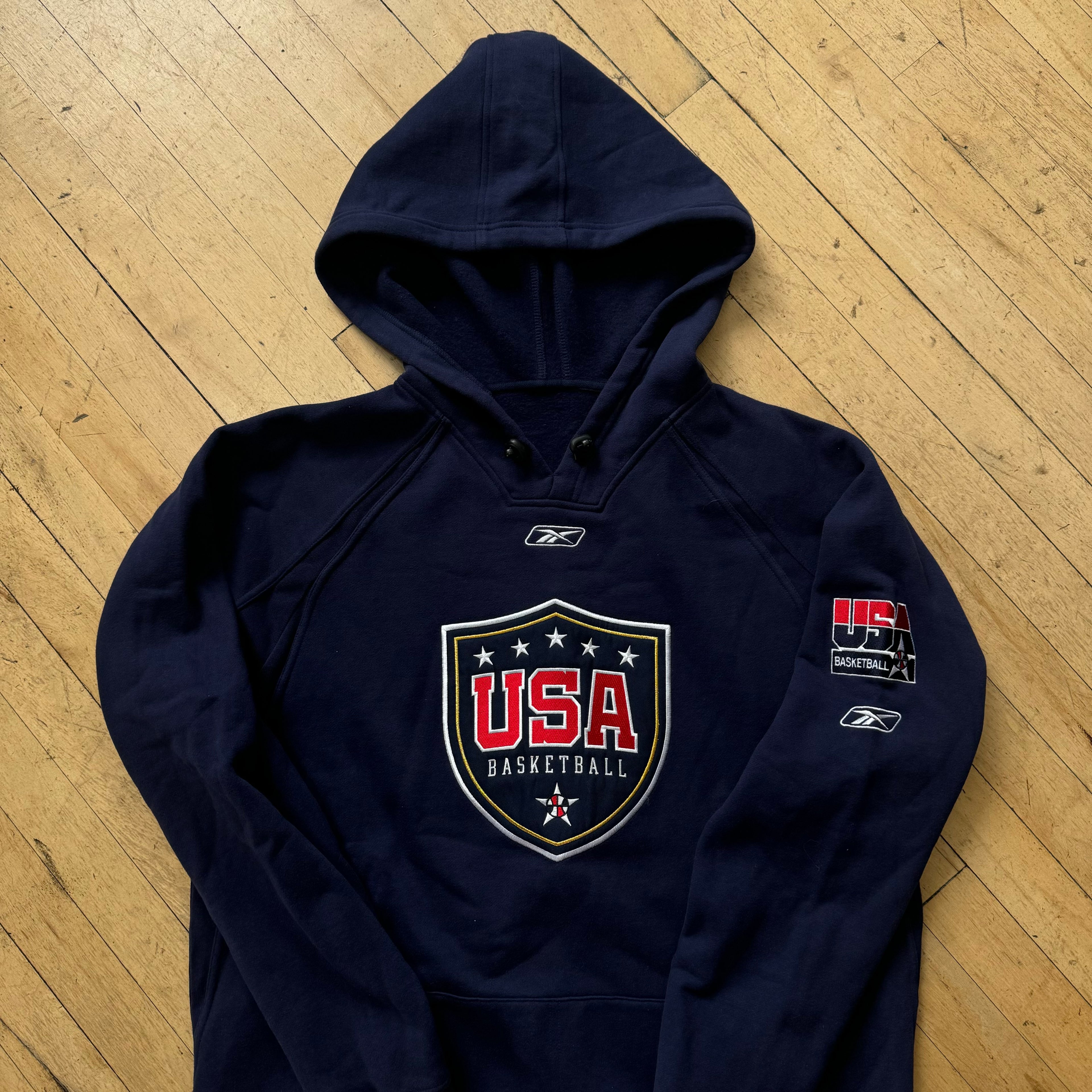 Vintage Reebok USA Basketball Hoodie Sz XXL