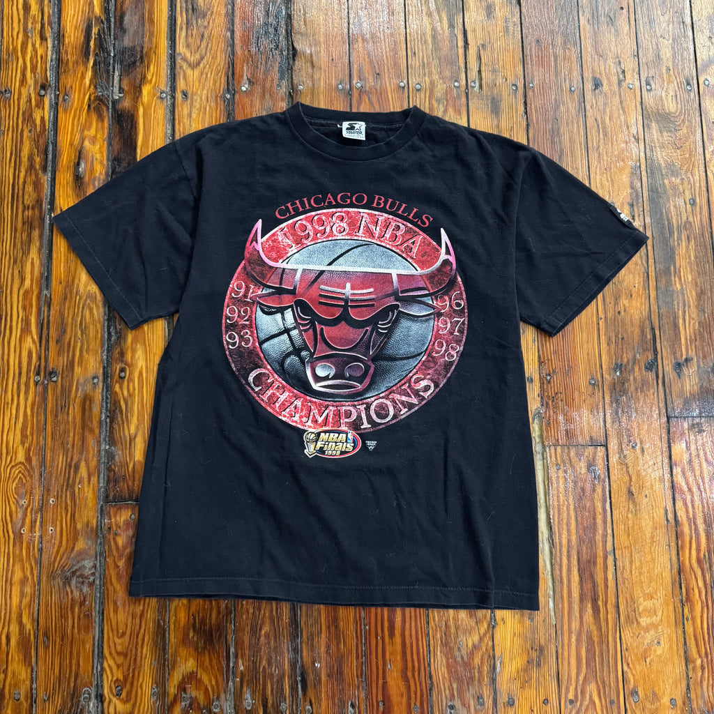 Vintage Starter Chicago Bulls Champions T-shirt Sz L