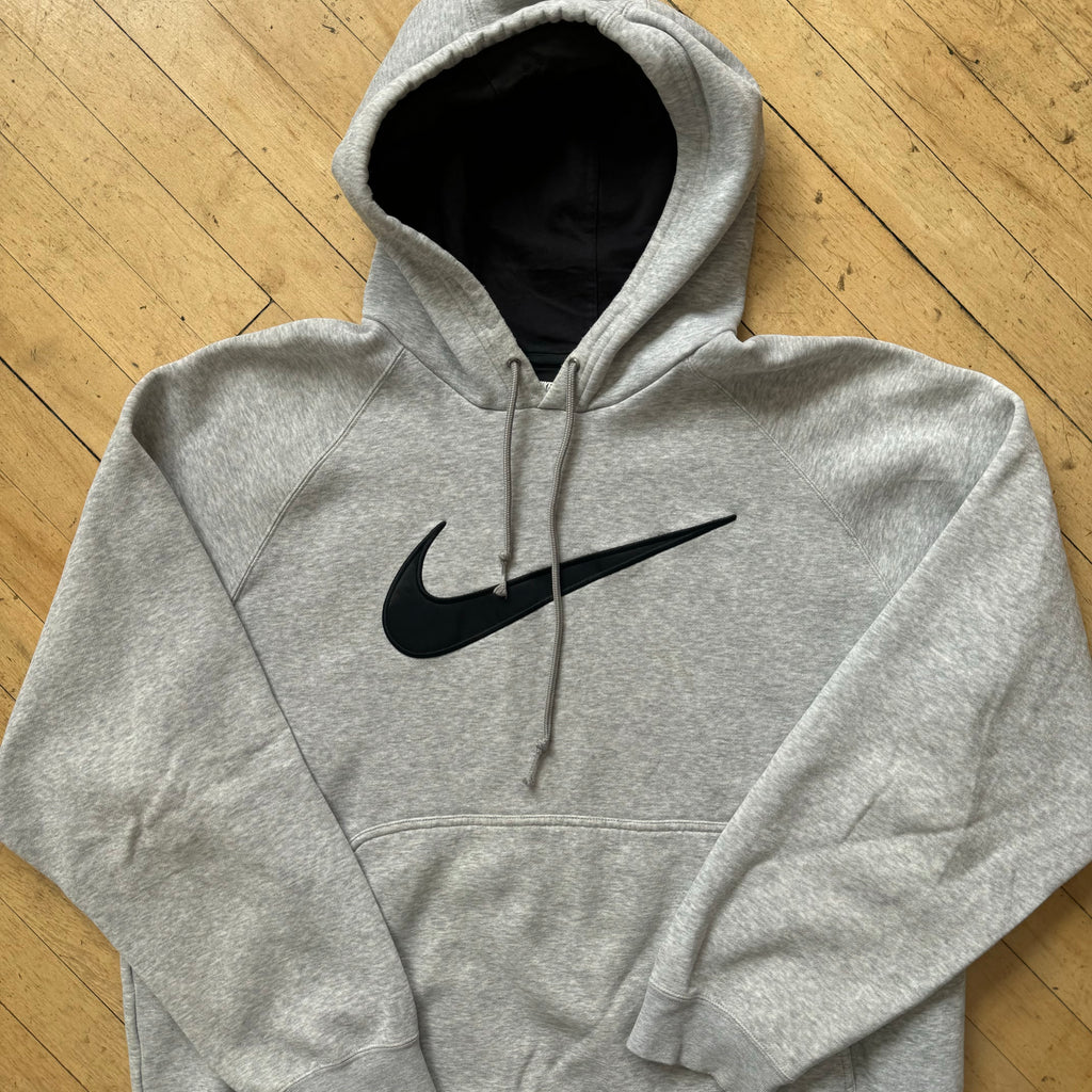 Y2K Big Swoosh Nike Hoodie Sz L
