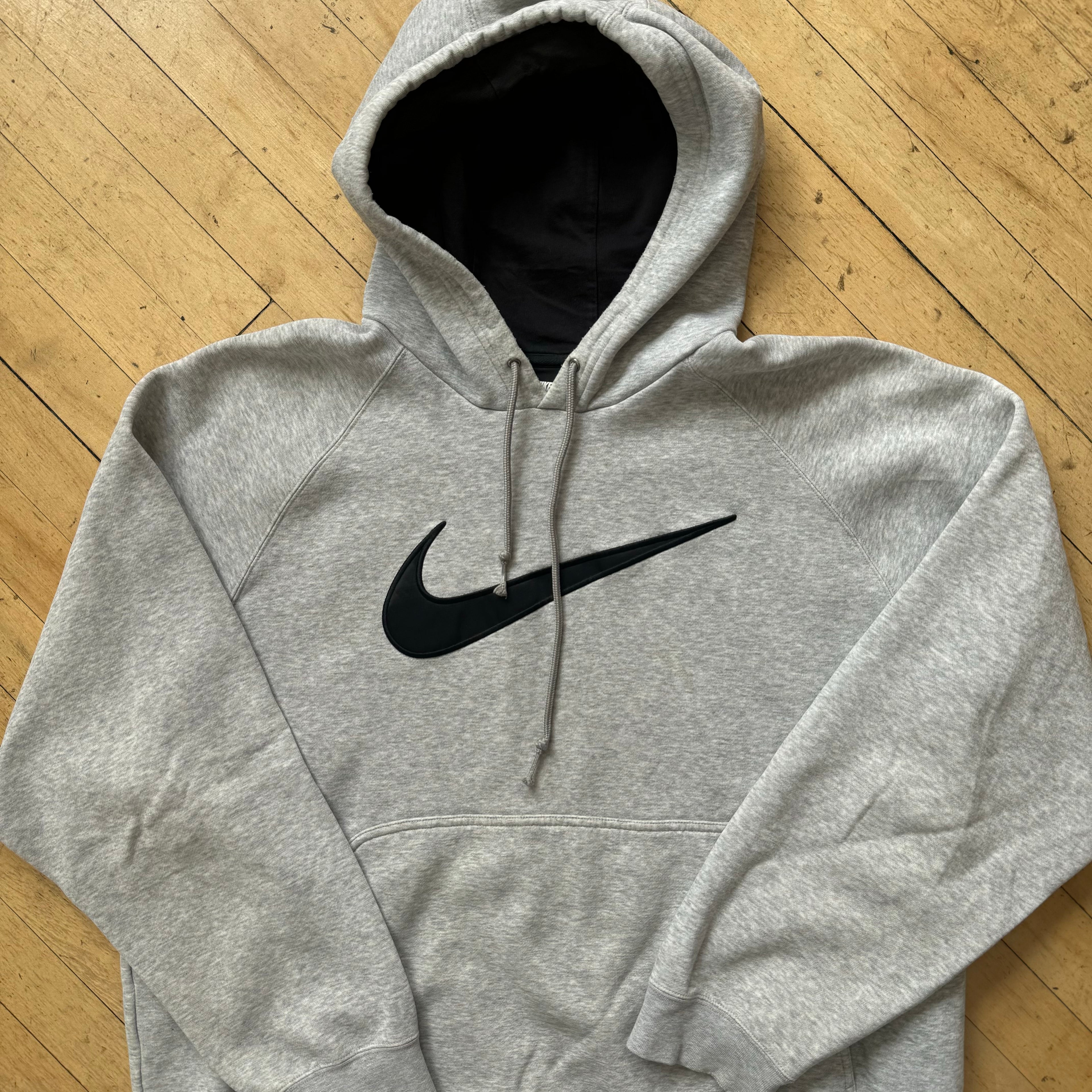 Y2K Big Swoosh Nike Hoodie Sz L