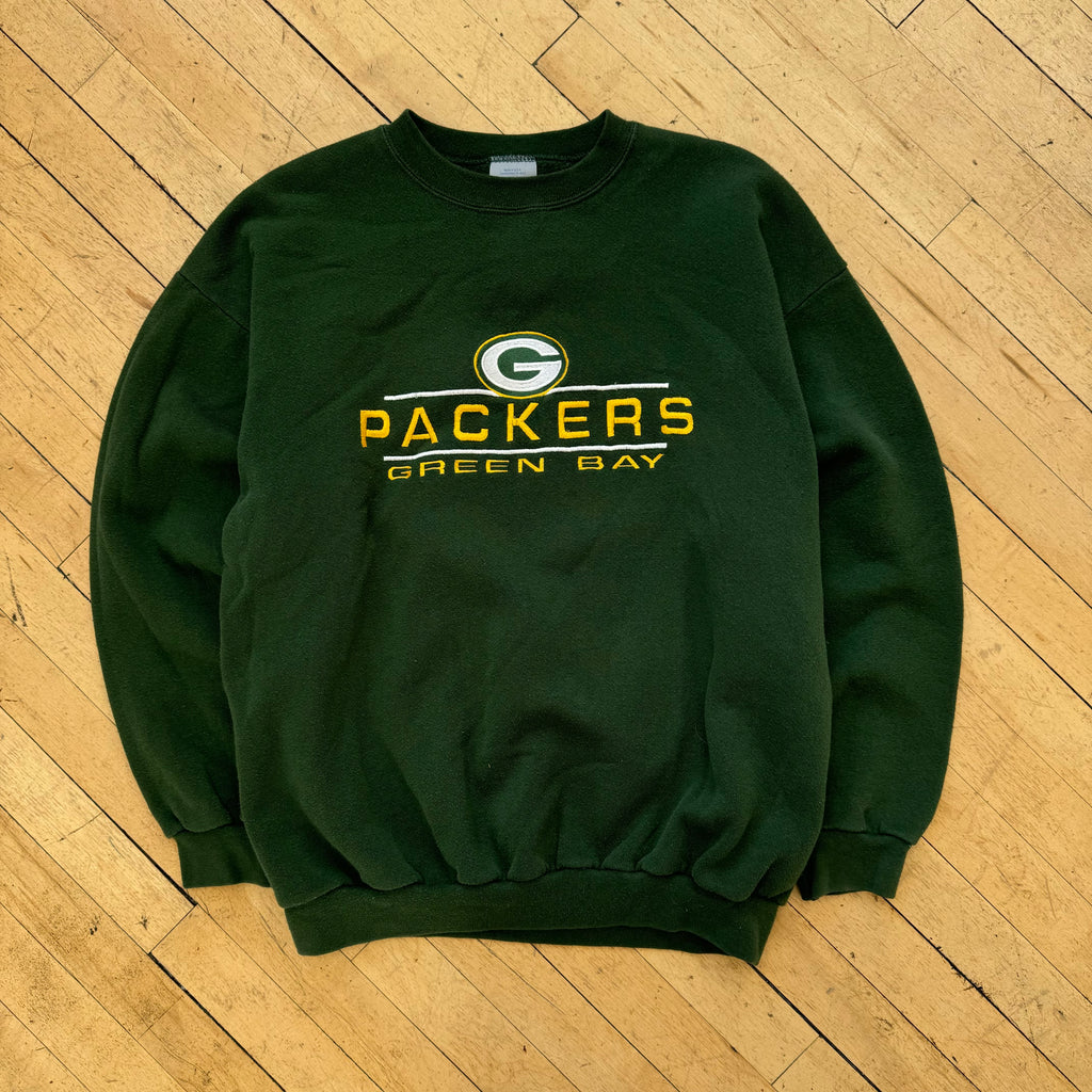 Vintage Logo 7 GreenBay Packers Crewneck Sz L