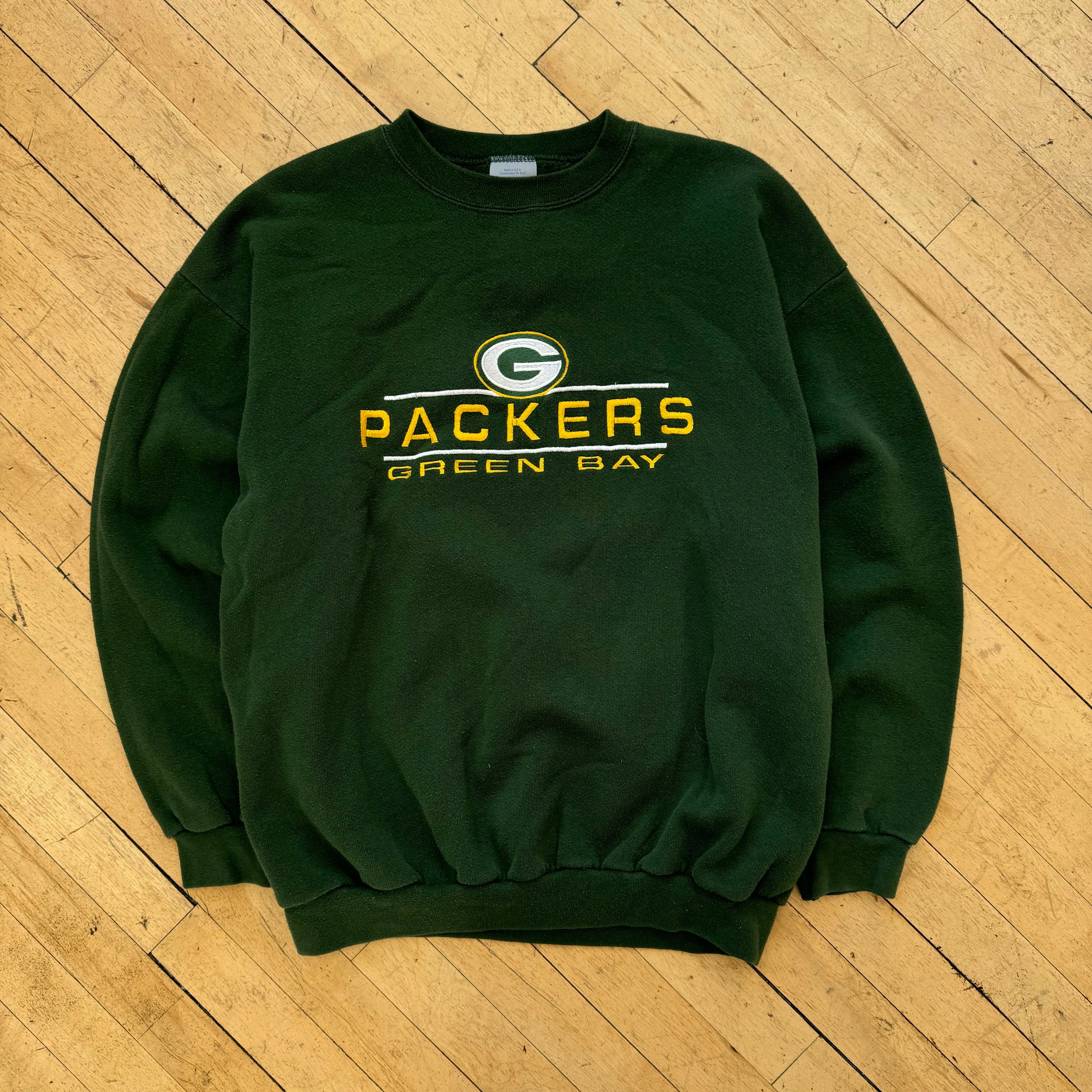 Vintage Logo 7 GreenBay Packers Crewneck Sz L