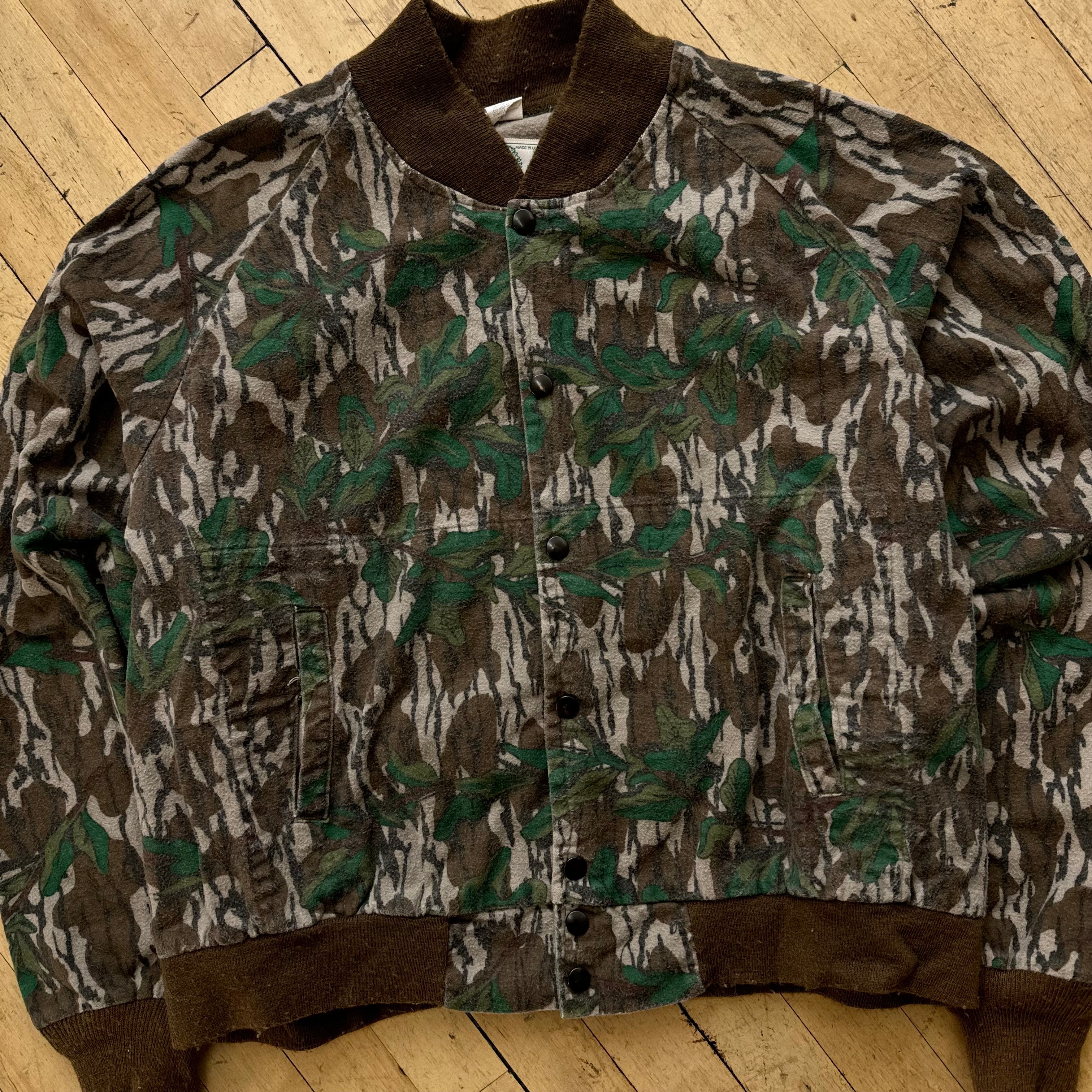 Vintage Mossy Oak Bomber Jacket Sz L