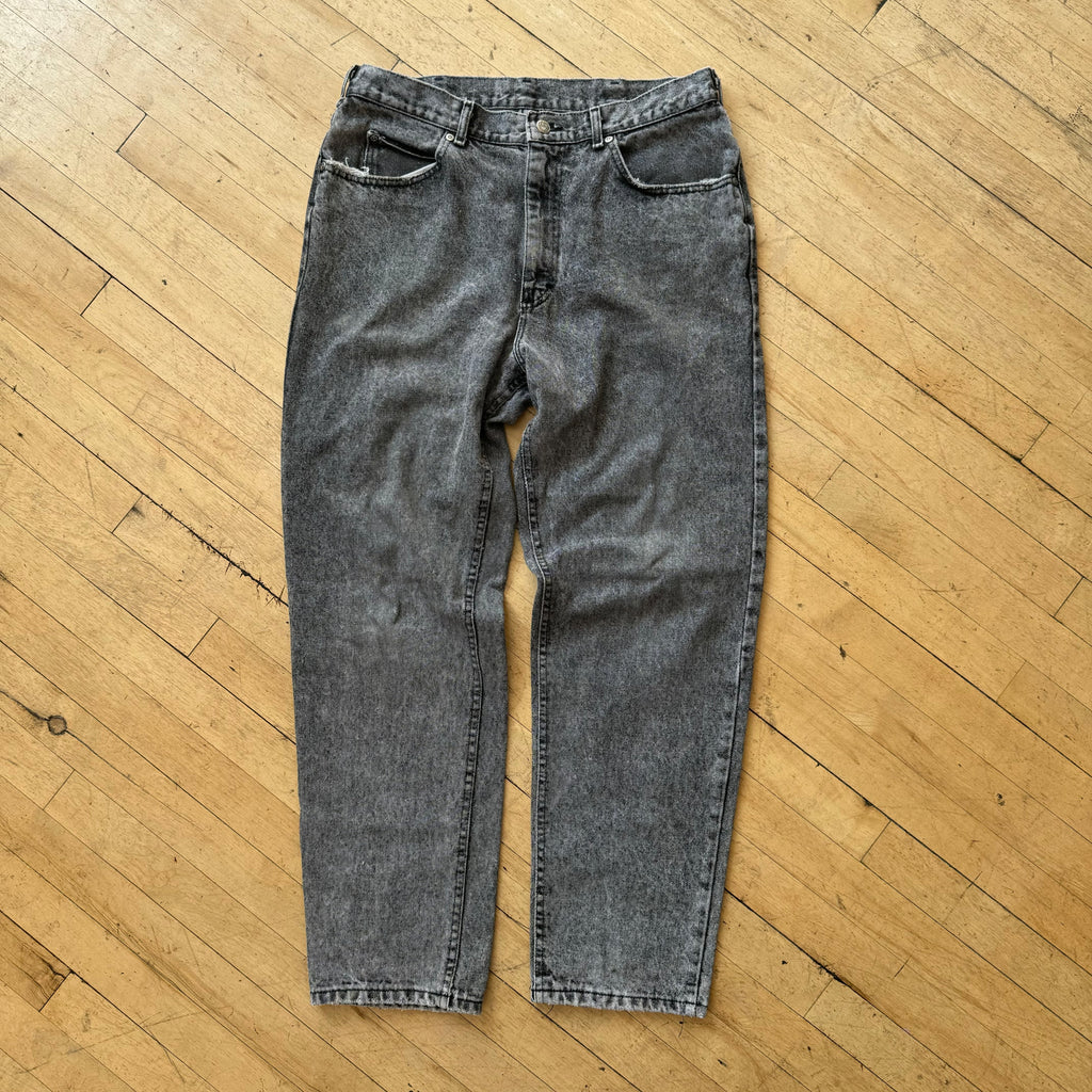 Vintage Lee Grey Denim Jeans Sz 36x32