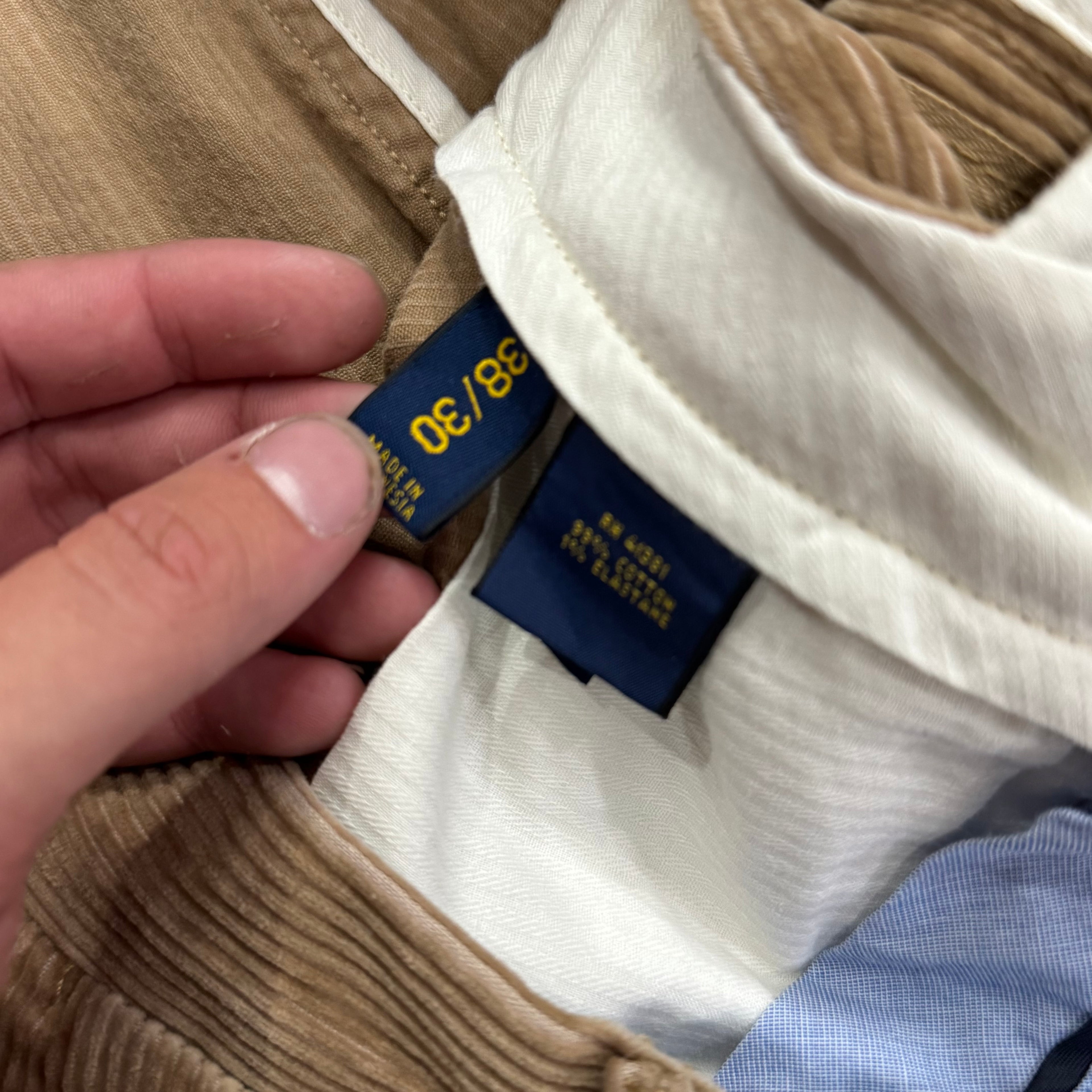 Y2K Polo Ralph Lauren Corduroy Pants Sz 38x32
