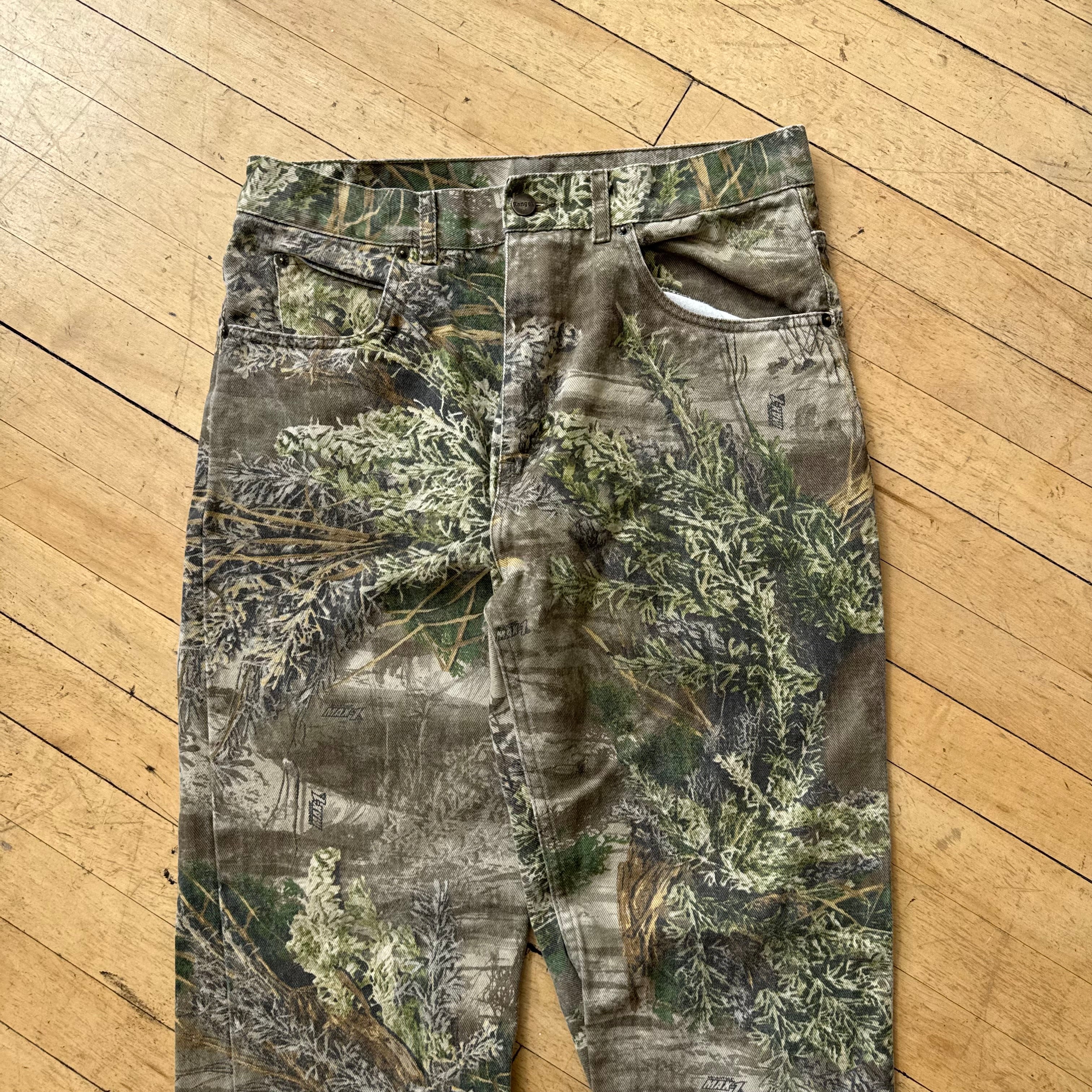 Vintage Ranger Camo Denim Jeans Sz 34