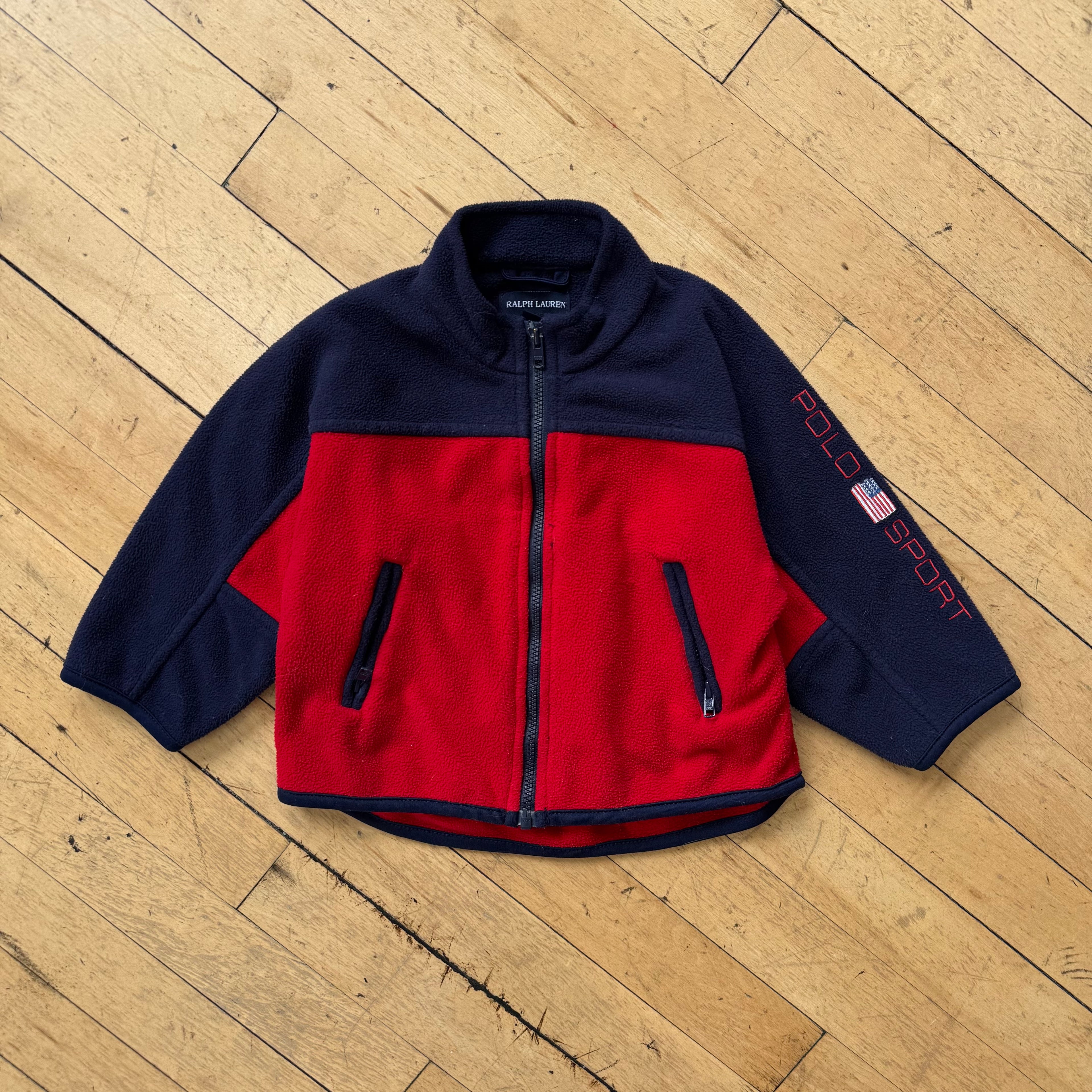 Vintage Polo Sport Fleece Jacket Sz 12-14 Mths