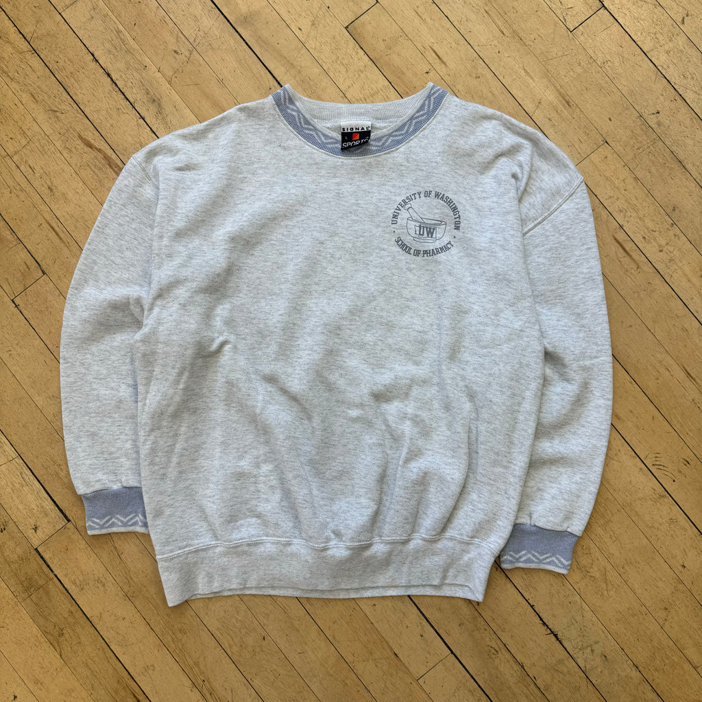 Vintage University Of Washington School of Pharmacy CrewNeck Sz L