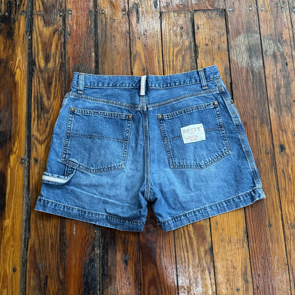 Vintage Guess USA Denim Jean Shorts Sz 29