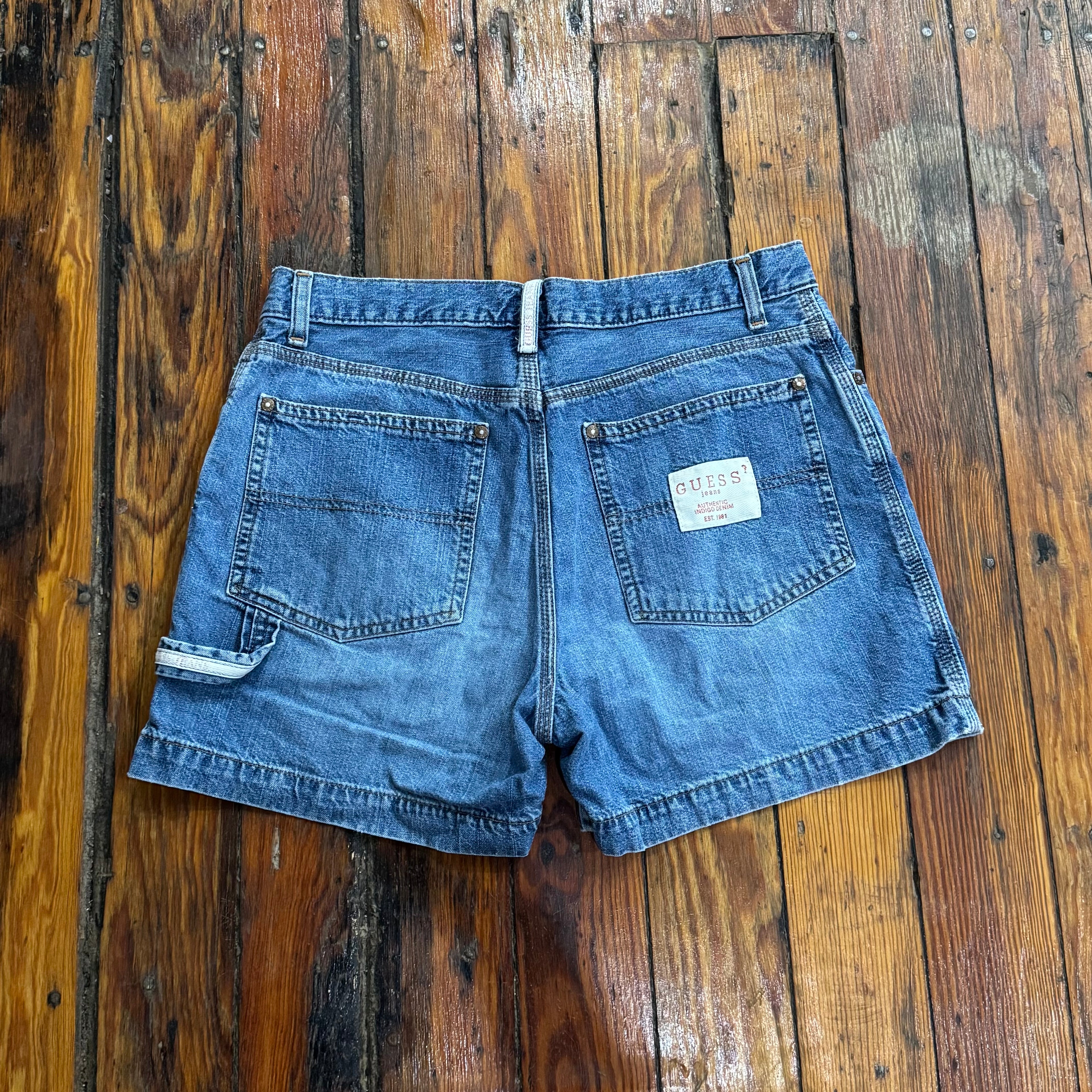 Vintage Guess USA Denim Jean Shorts Sz 29