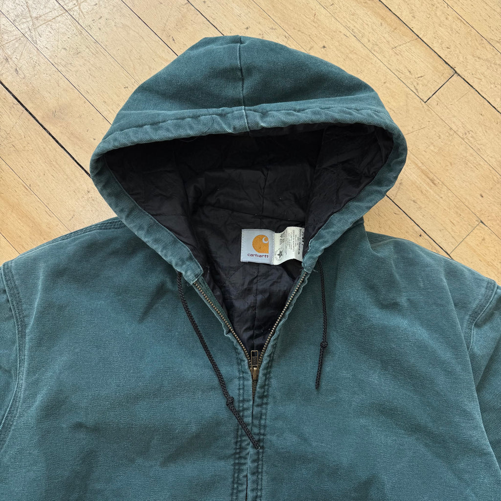 Vintage Carhartt J06HTG Hooded Jacket Sz L