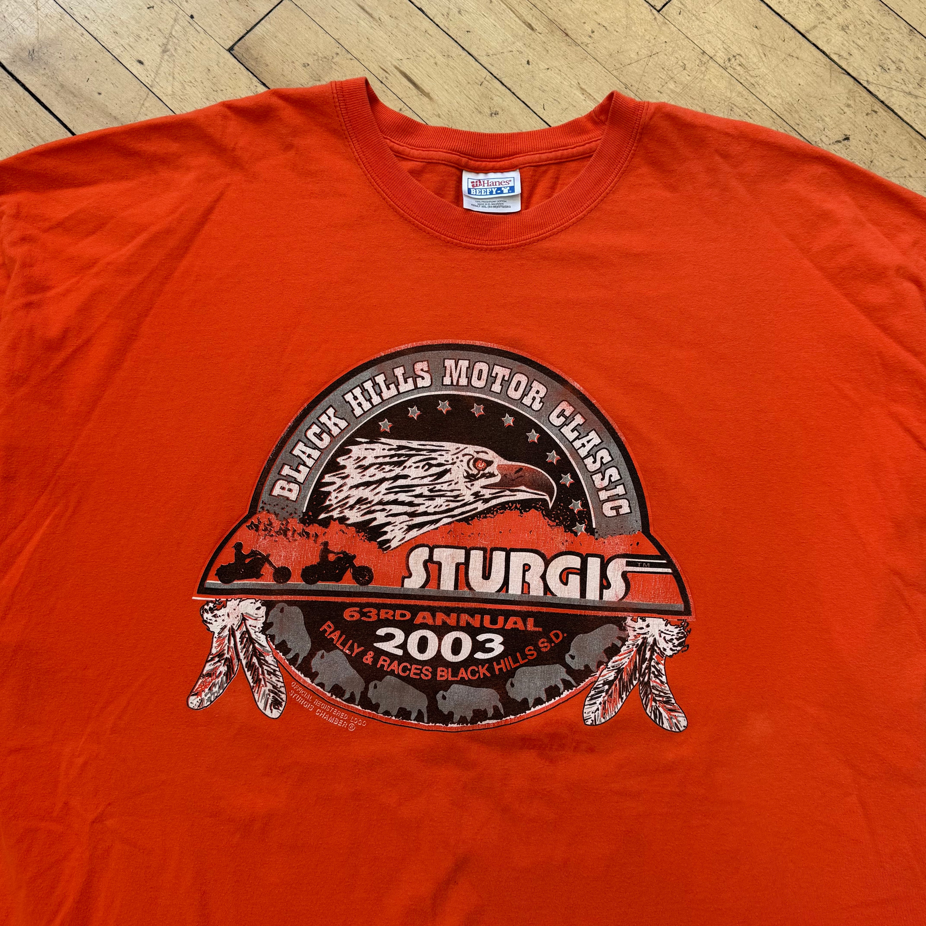 Y2K Sturgis Black Hills Rally T-shirt Sz XXL